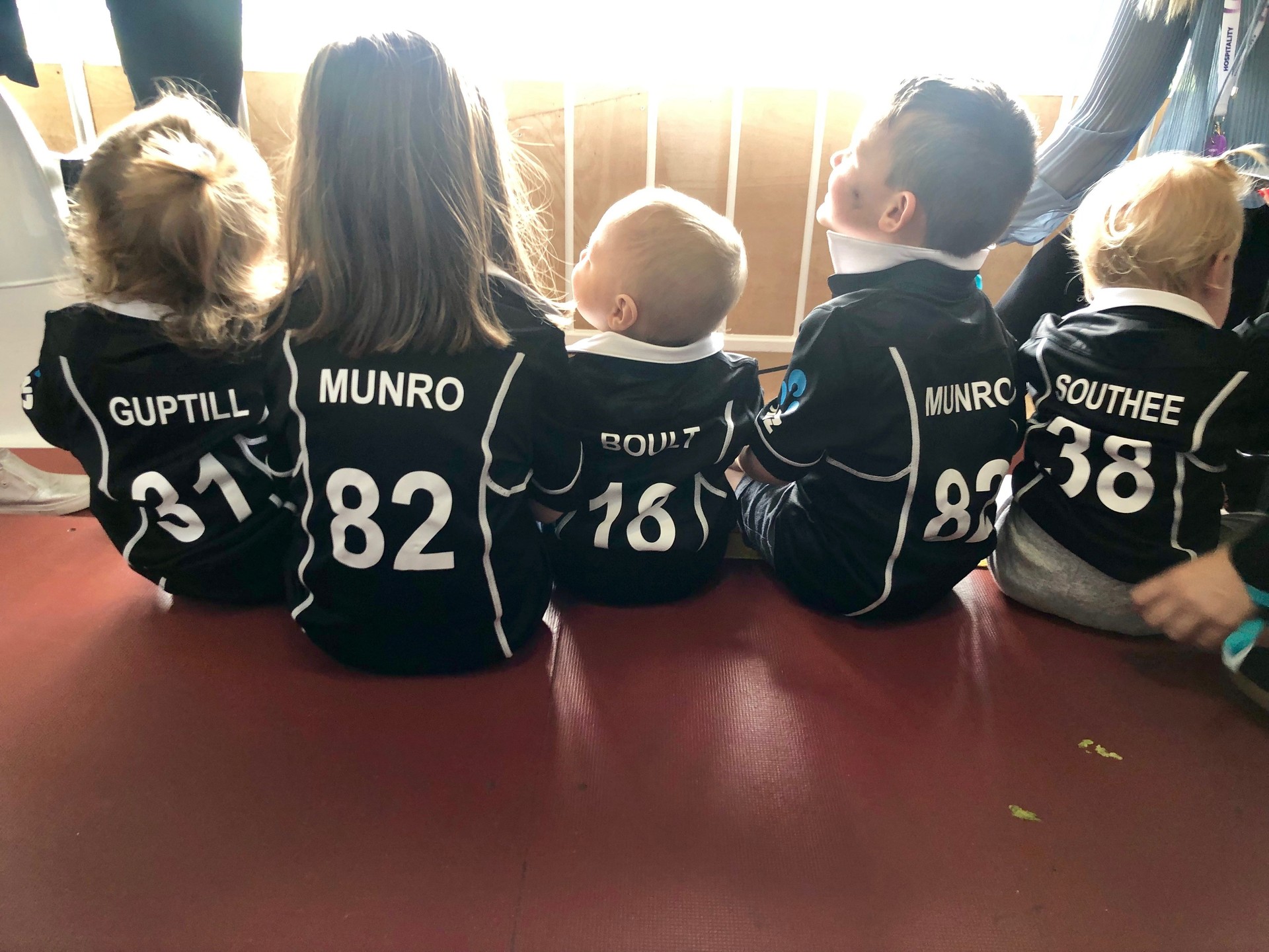 Meet The Black Caps Smallest Supporters Nz Herald