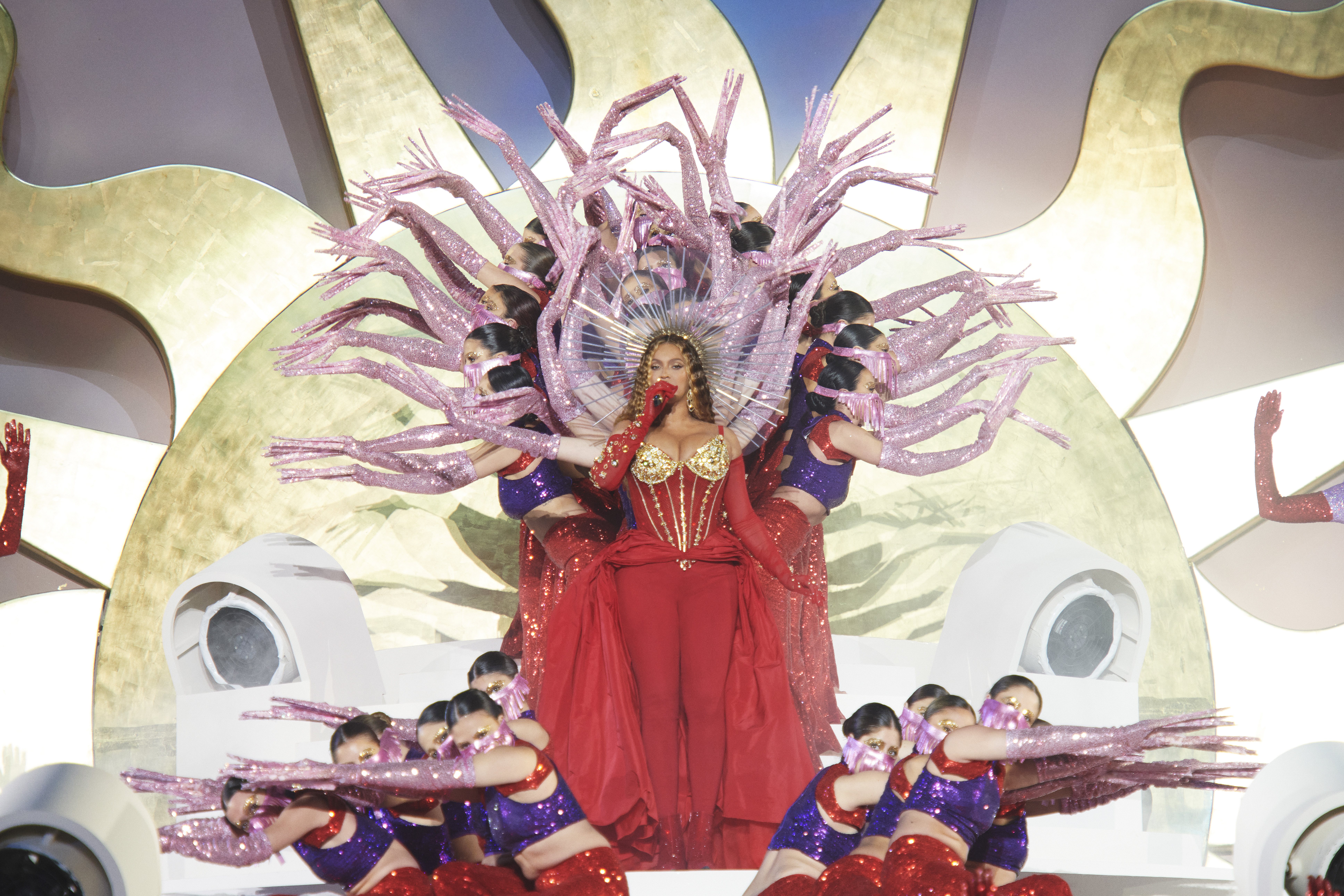 Beyoncé performs on stage headlining the Grand Reveal of Dubai's newest luxury hotel, Atlantis The Royal on January 21, 2023. Photo / Getty Images