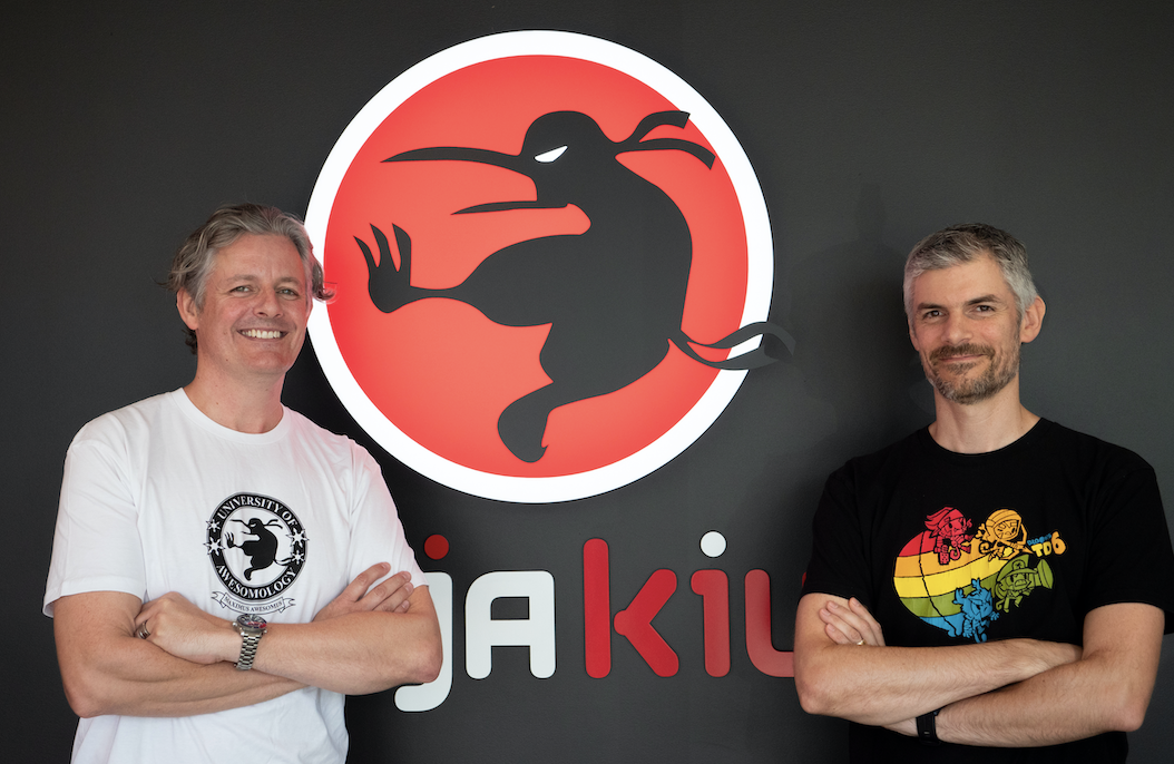 Ninja Kiwi founders Chris Harris (left) and his brother Stephen. Photo / Supplied.