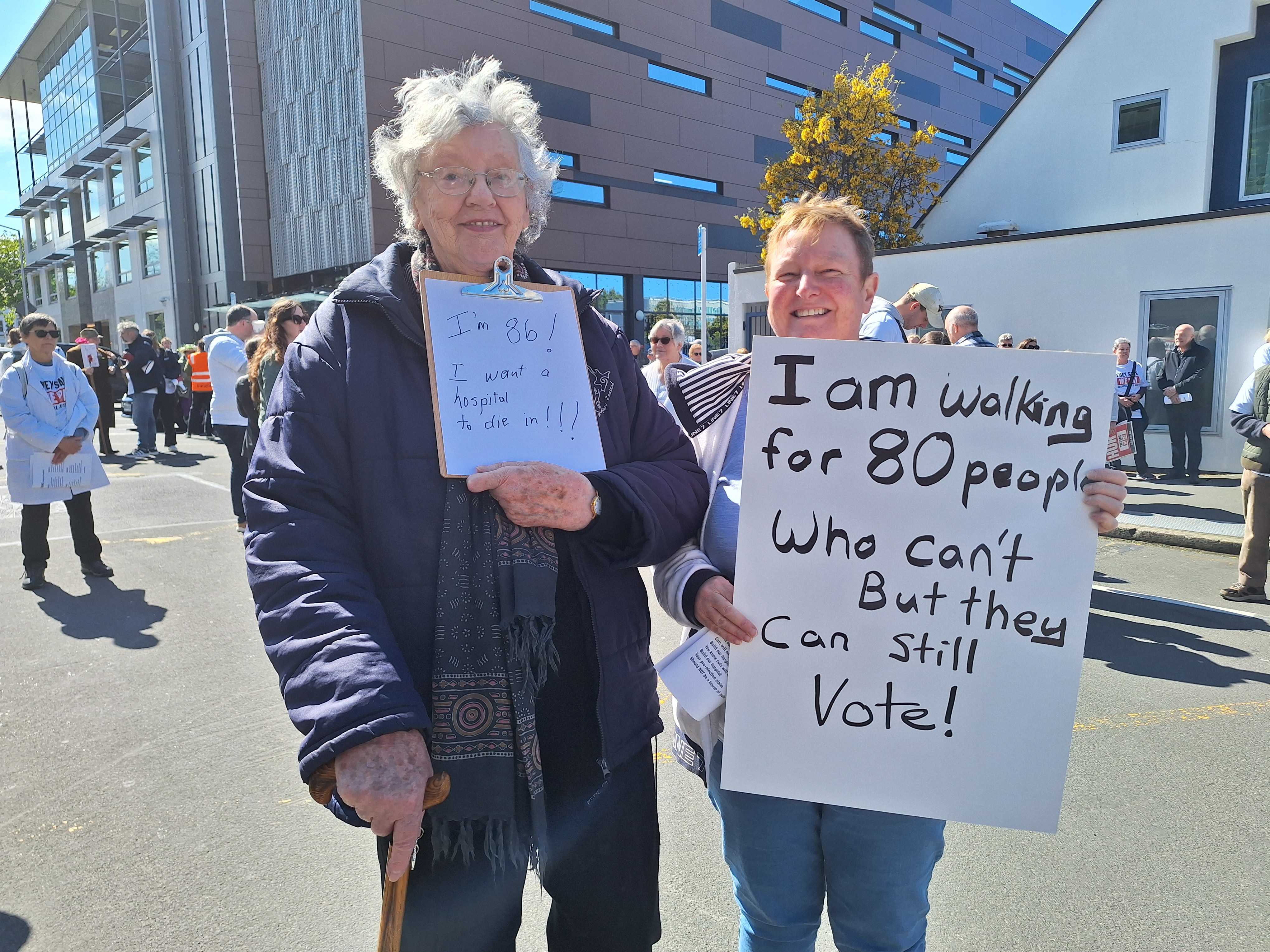 Margot Lemm (right) and Helen Veitch. Photo / Ben Tomsett