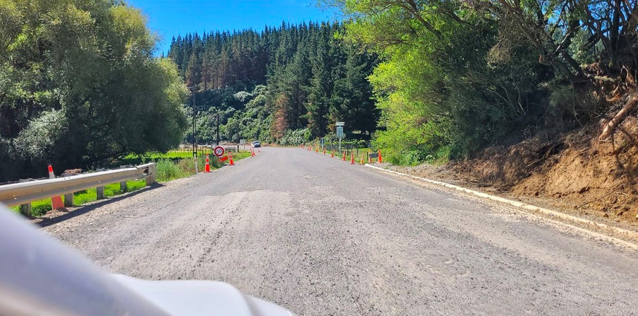 State Highway 5 is now open 24 / 7. The state of the road last week while it was open from 7am to 7pm. Photo / NZTA