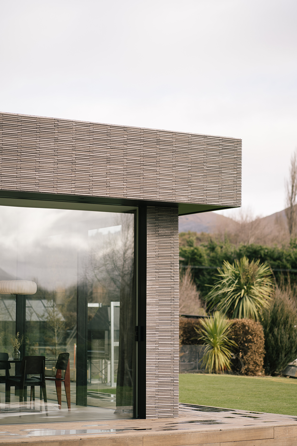 The contemporary Japanese-style tiled pavilion. Photo / Dawn Thomson