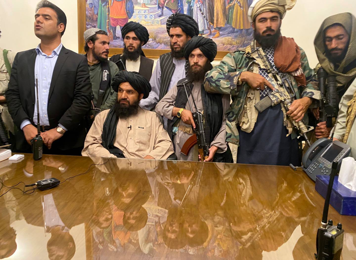 The Presidential Palace in Kabul was taken over by the Taliban on August 15, 2021. Photo / AP