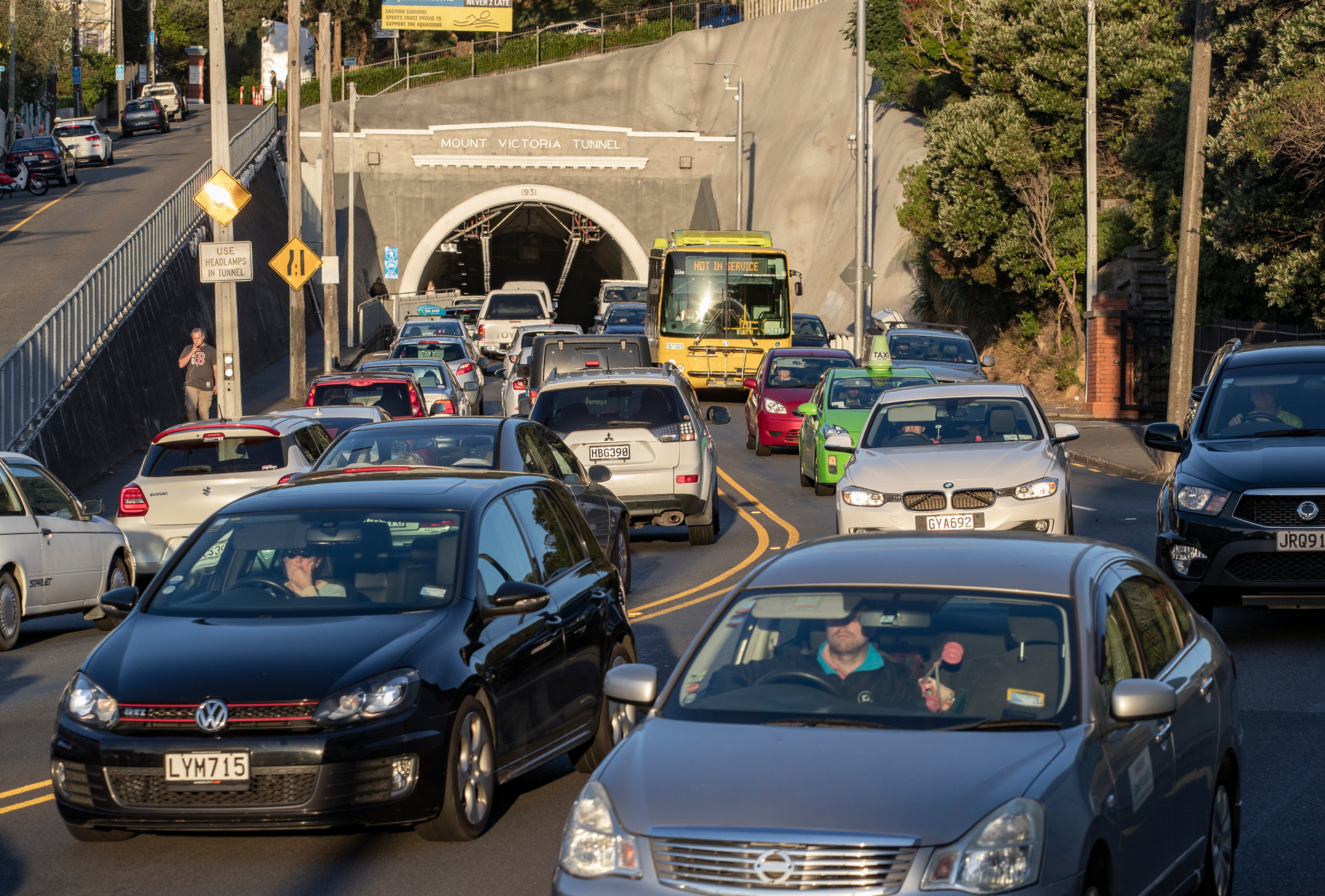 Congestion is common at the Mt Victoria tunnel in Wellington. Photo / Mark Mitchell