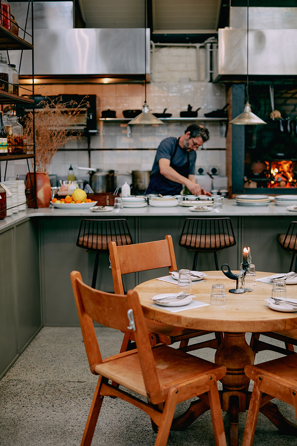 Reginaldo Richard, The Butcher Baker's chef-owner, has transformed a former butchery and bakery into a bistro that pays tribute to Brazil by cooking over fire. Photo / Babiche Martens