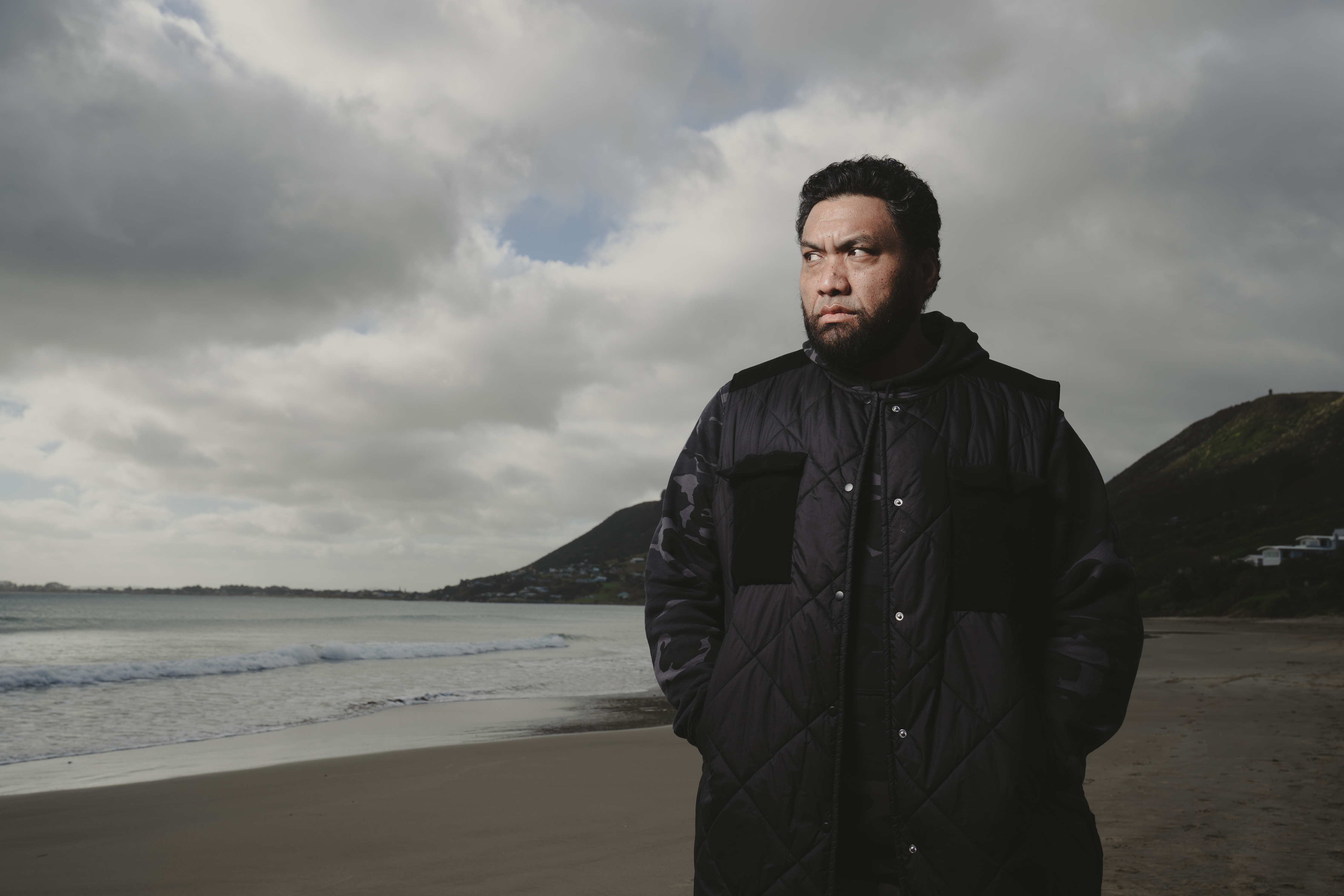 Wellington Paranormal's Maaka Pohatu is starring in new drama Far North, premiering on August 14 on Three. Photo / Supplied