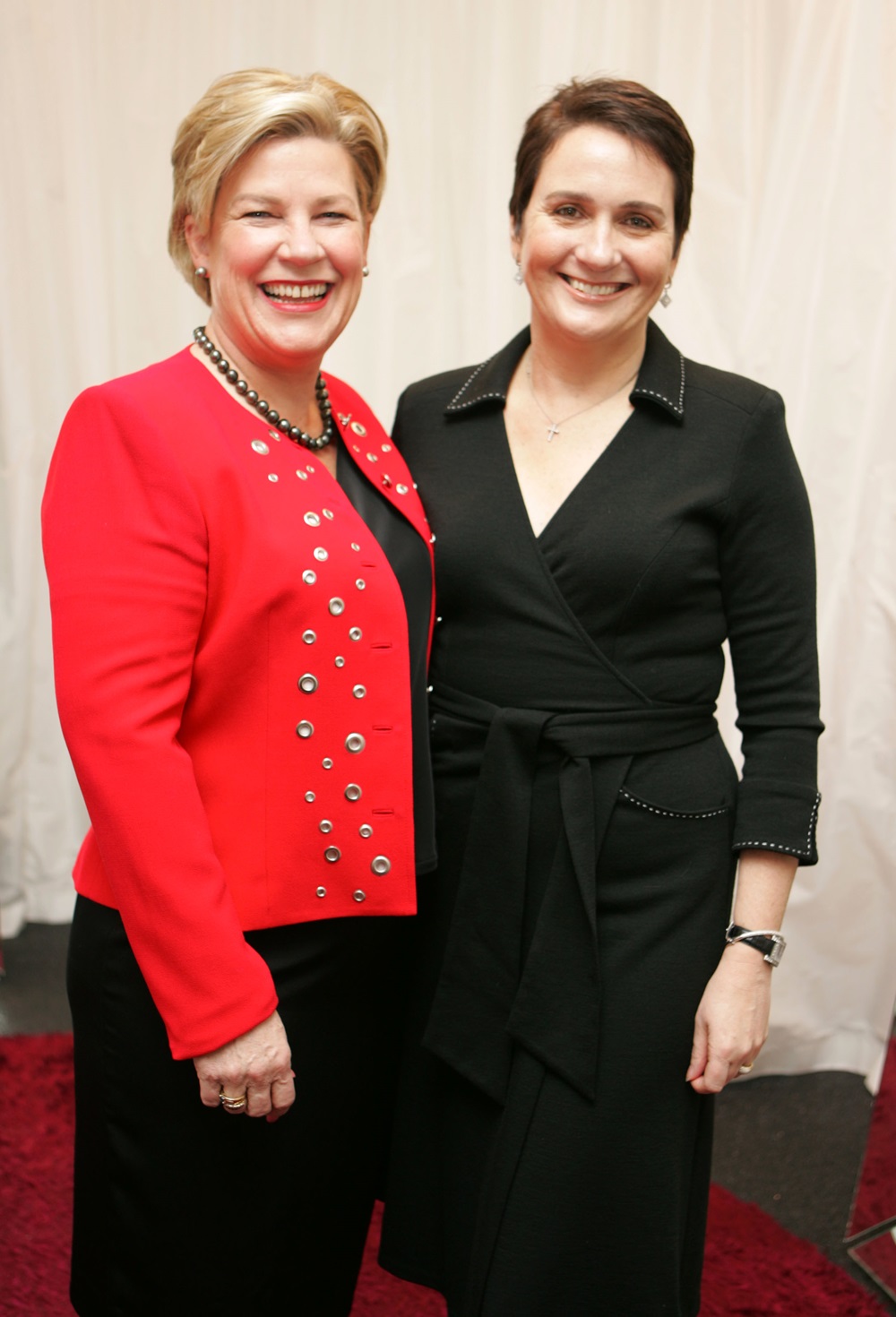 Chancellor of Queensland University of Technology and former Westpac CEO Ann Sherry with Adrienne Winkelmann in 2006. Photo / Sandra Mu