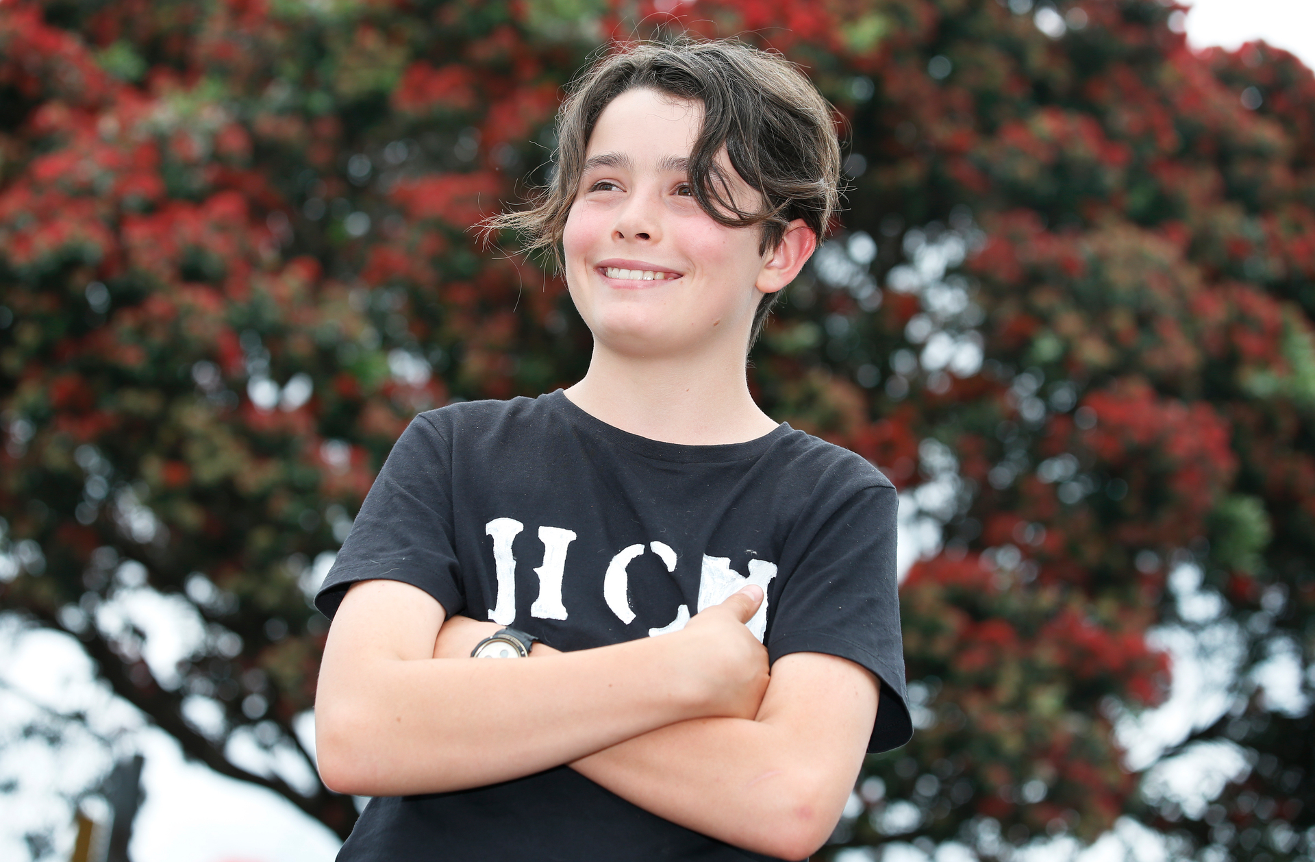 Noah Hewlett is a 12-year-old from Whangārei who is passionate about climate change. Photo / Michael Cunningham