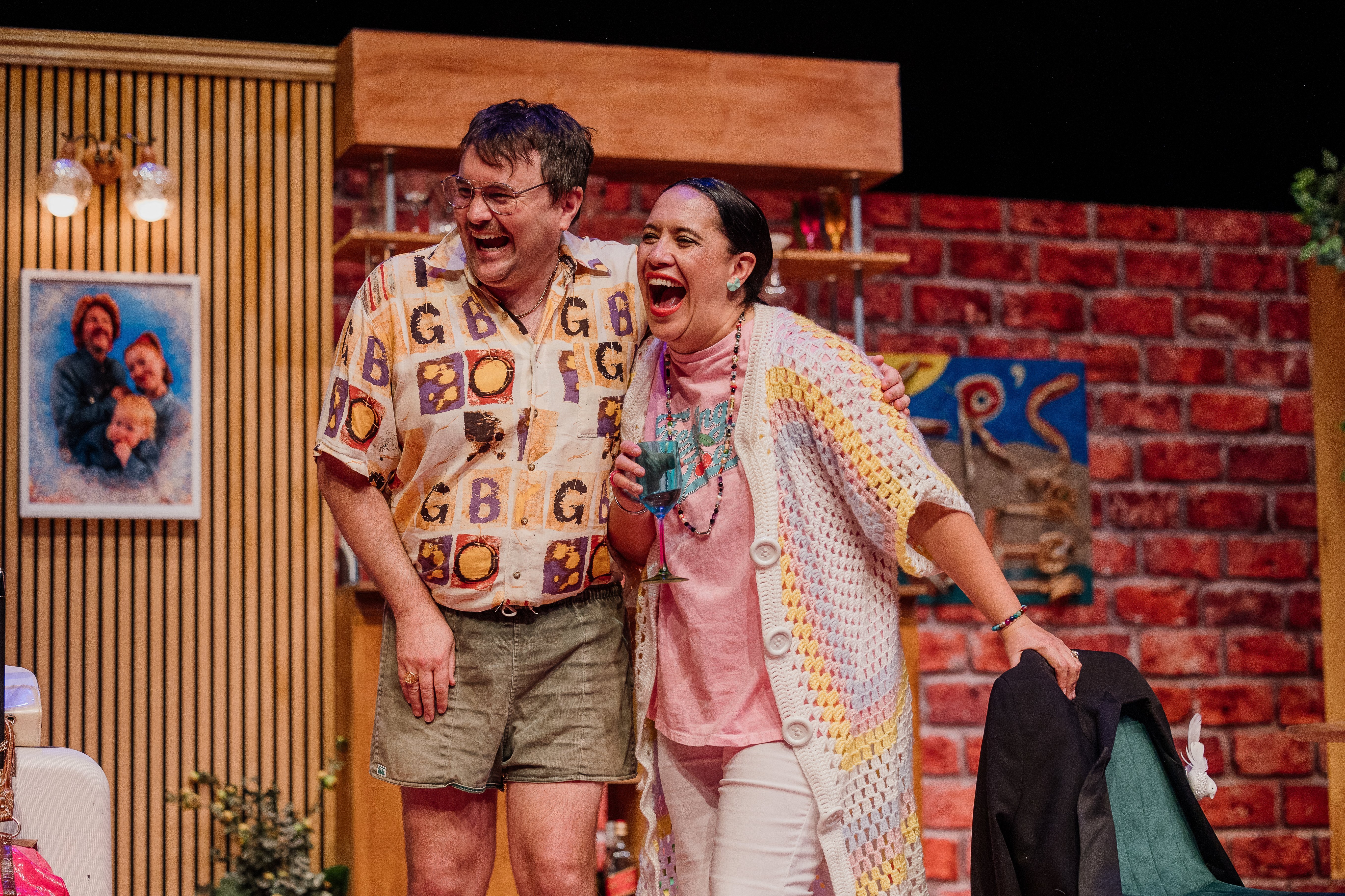 Kura Forrester as Fleur in Camping, with Tom Sainsbury as Les. Photo / Andi Crown

PUBLICITY HANDOUT