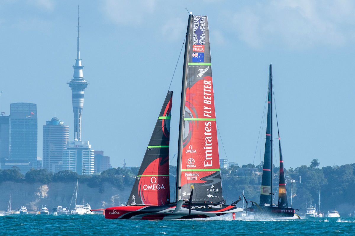 Emirates Team New Zealand beat Luna Rossa Prada Pirelli in the America's Cup match in Auckland in 2021. Photo / Photosport