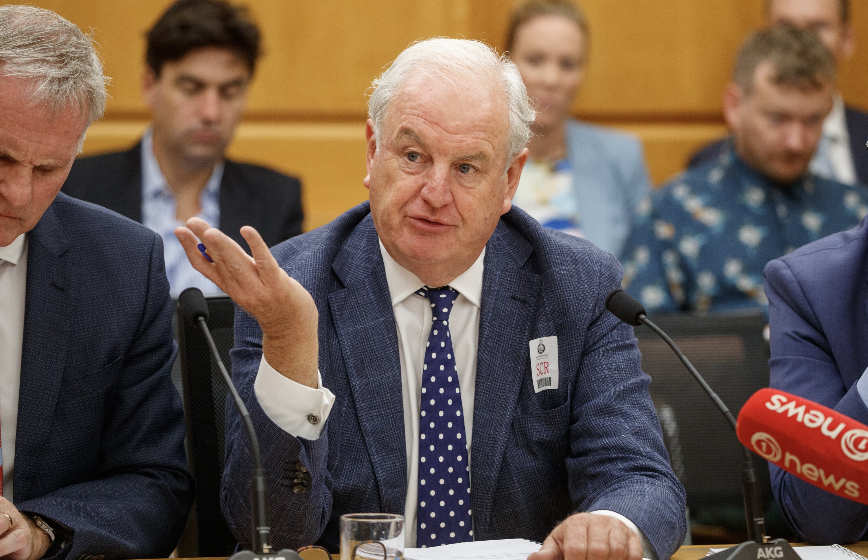 KiwiRail board chairman David MacLean stressed the project’s cost blowout was not driven by the size of the ships but rather a “perfect storm of factors. Photo / Mark Mitchell 