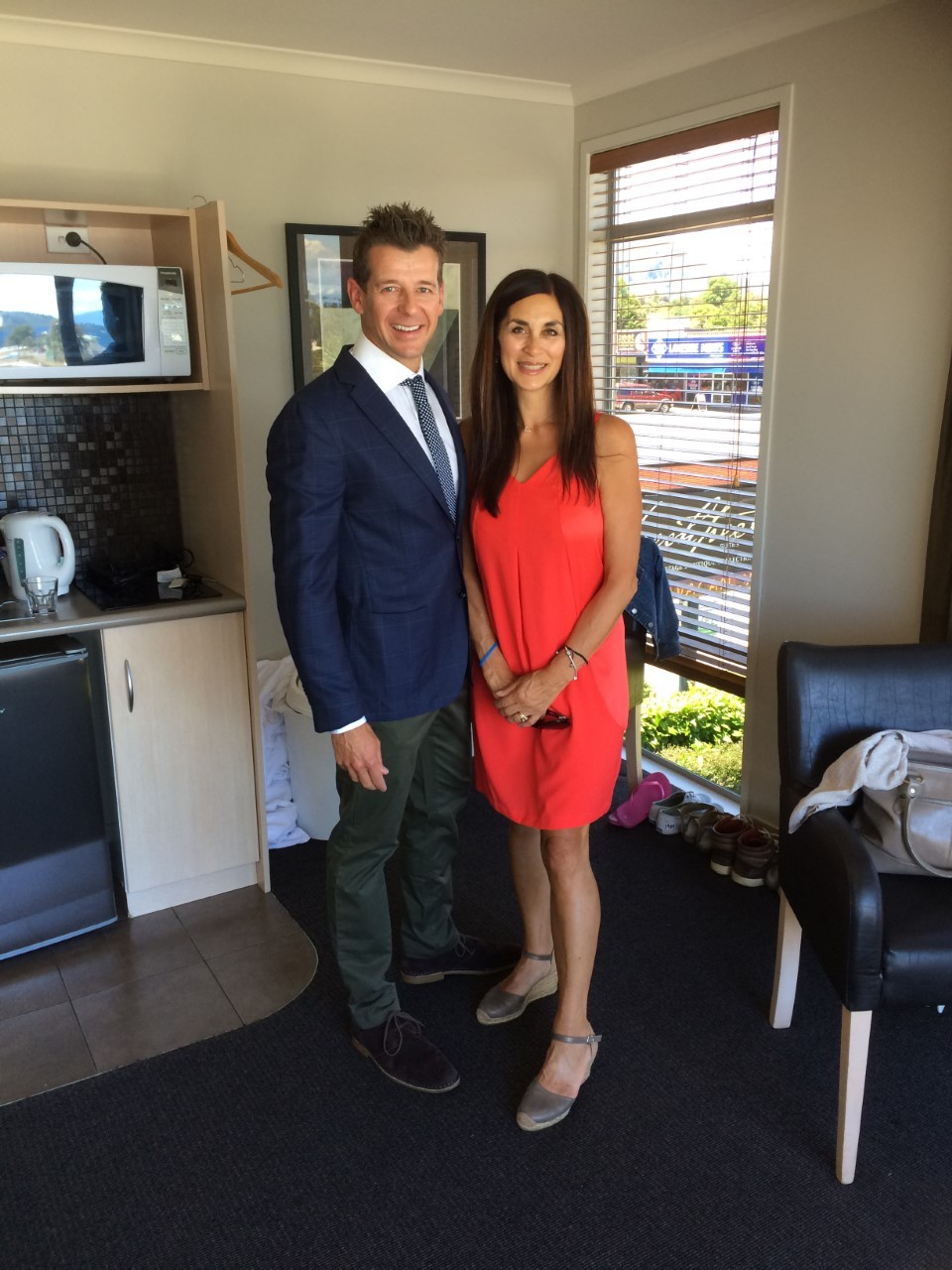 Simon Barnett and his wife Jodi. 