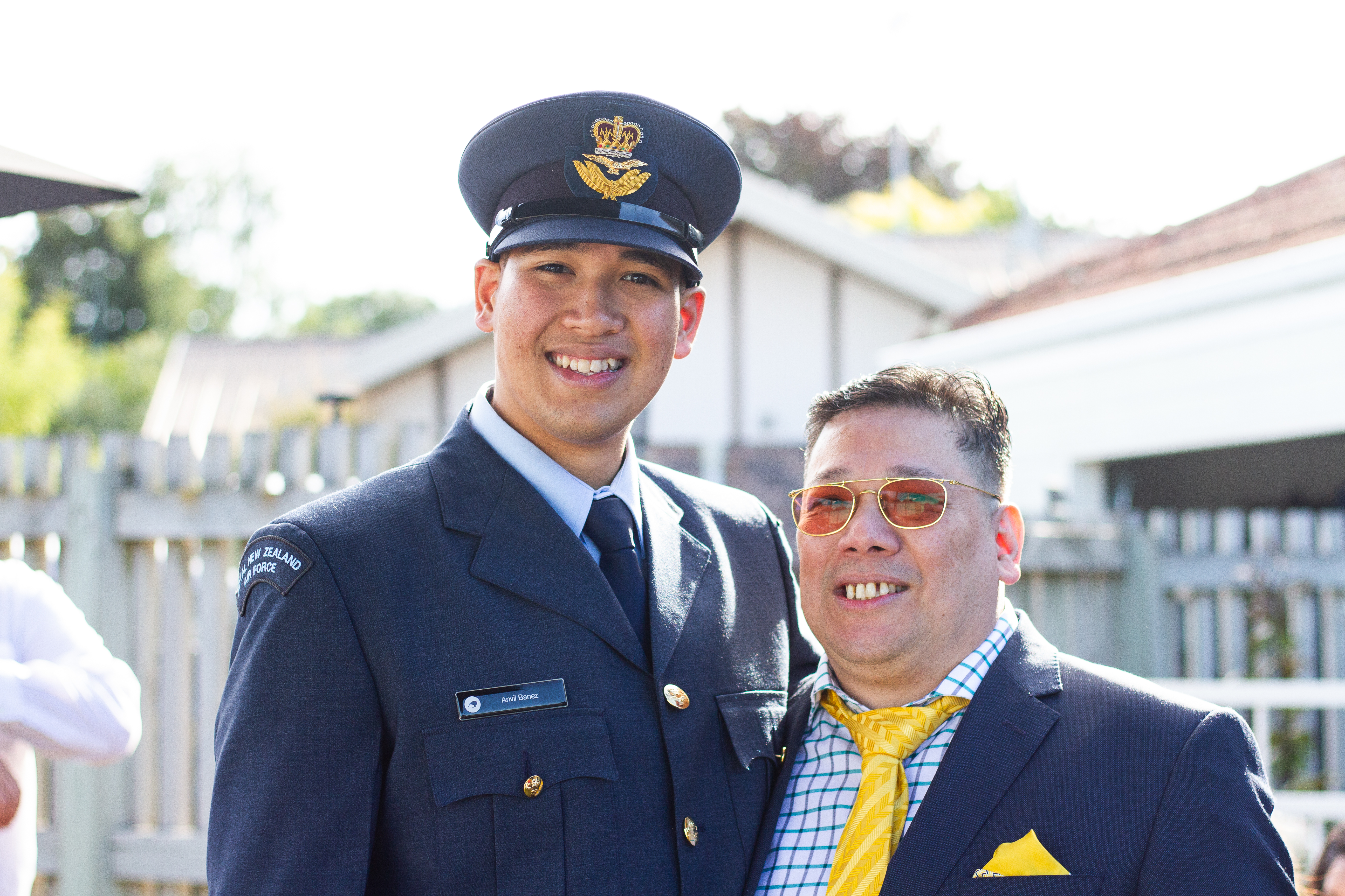 Mechanical engineer Anvil Banez left the Royal New Zealand Air Force to work on inventing an artificial muscle to help his father Dennis walk.