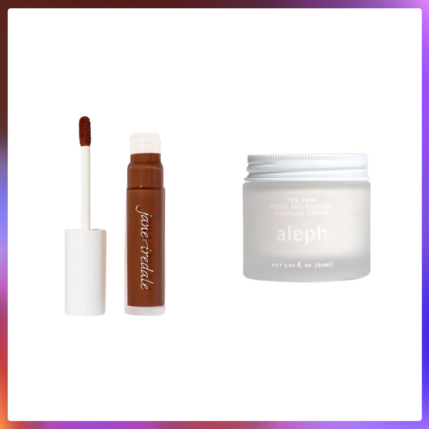 Left to right: Jane Iredale and Aleph.