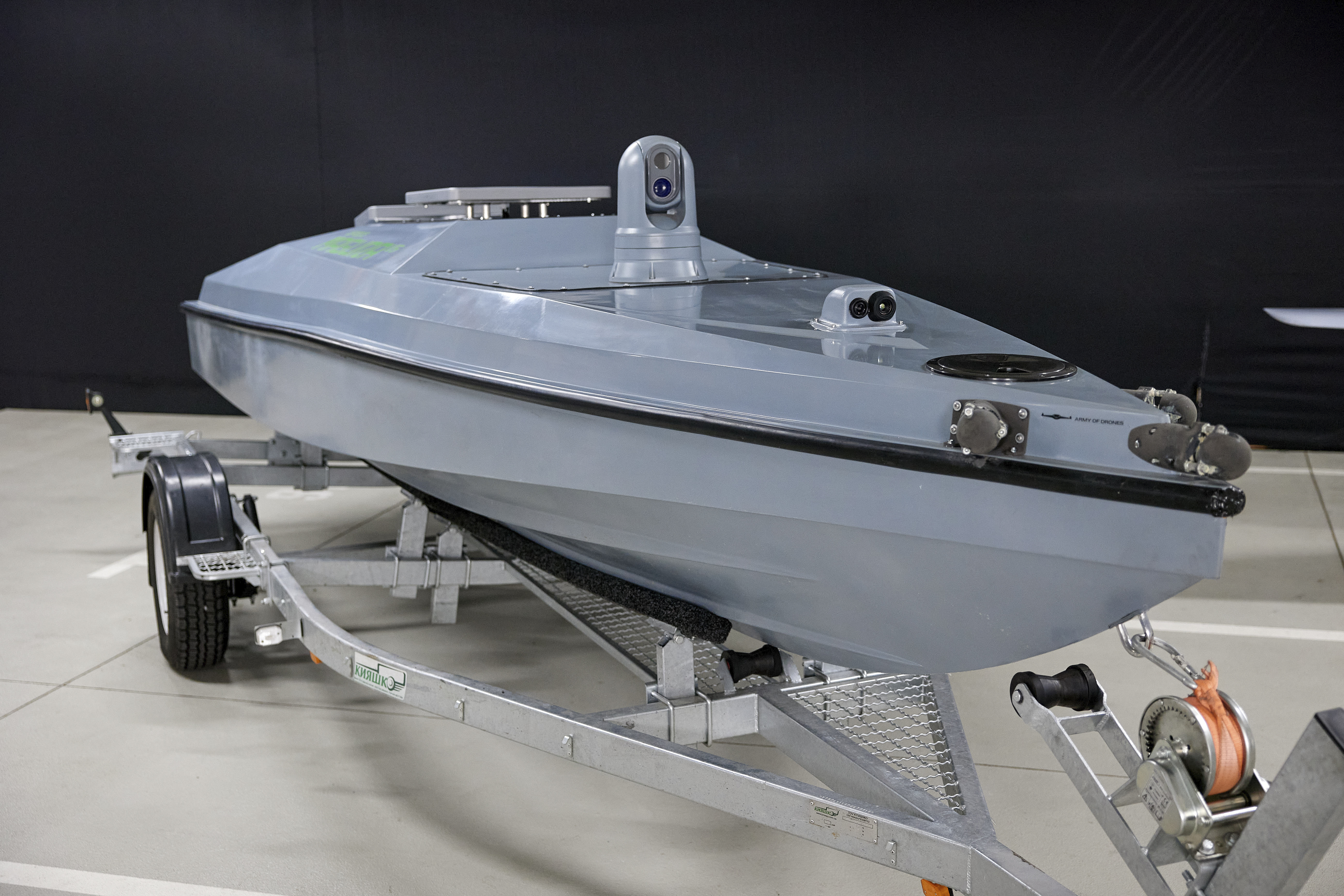 Ukraine claimed it has sunk another Russian warship in the Black Sea using high-tech sea drones. Photo / AP