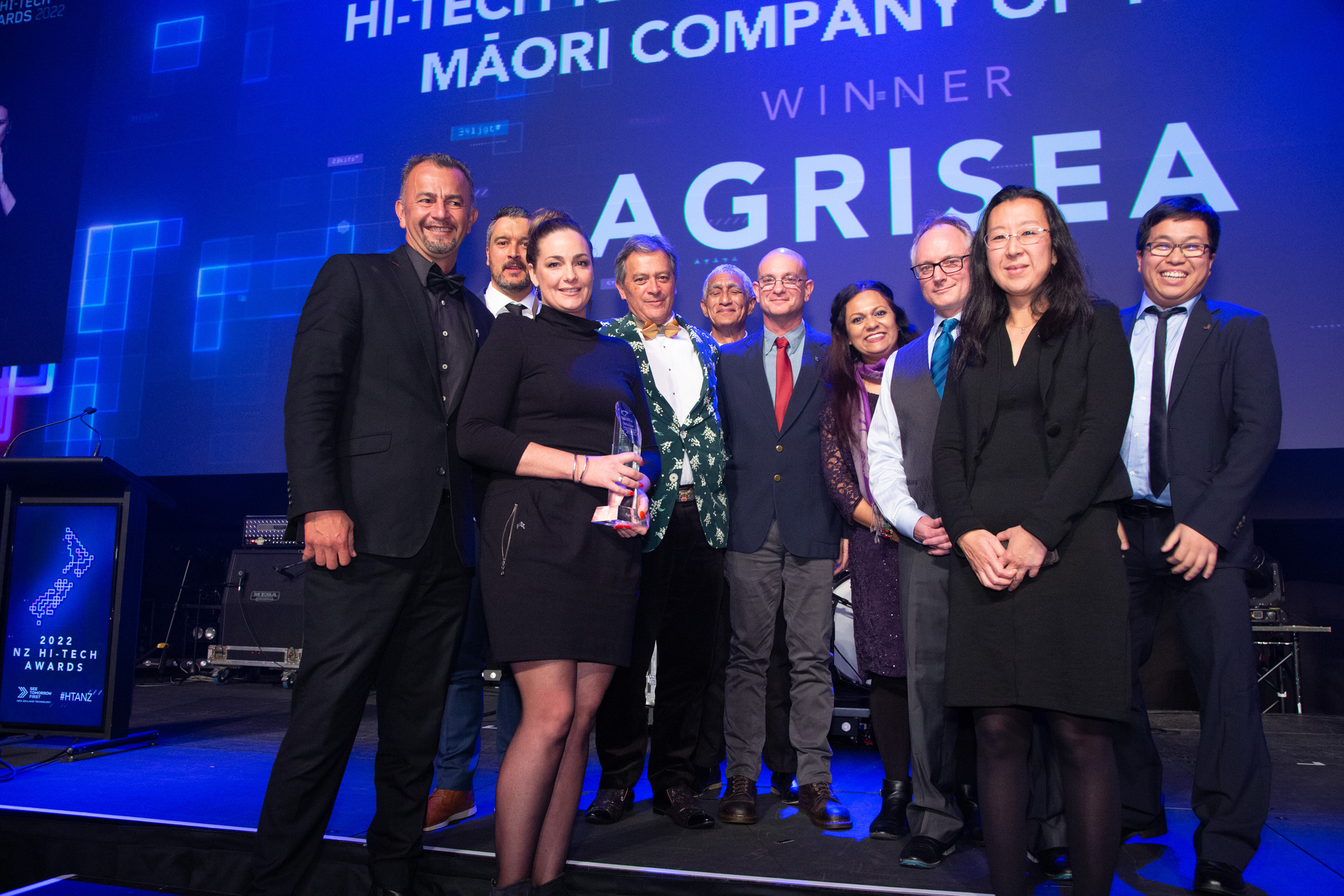 AgriSea won one of the technology sector's most sought-after accolades - the NZ Hi-Tech Award as Māori company of the year.