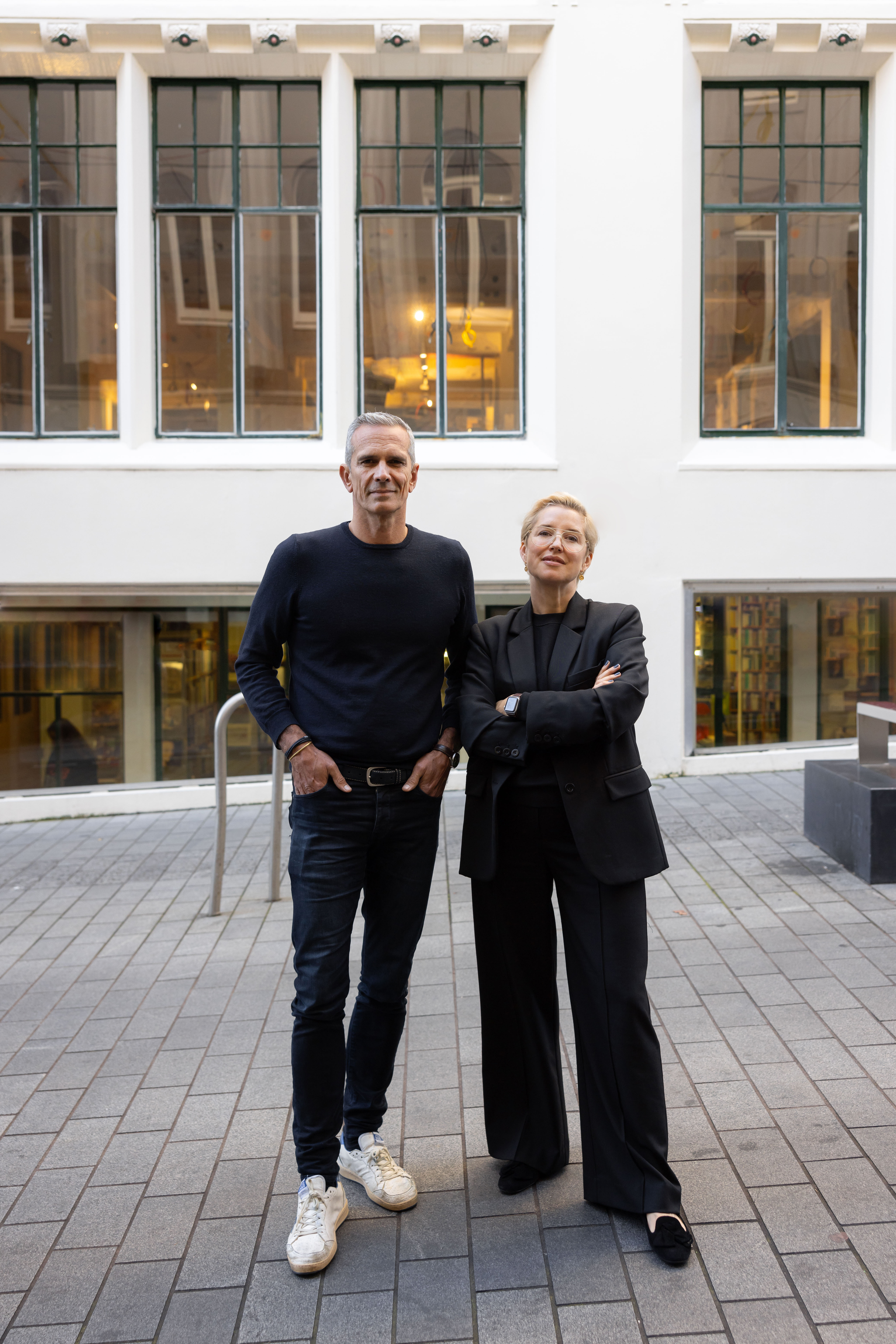 Josh Emett and his wife Helen outside their new restaurant Gilt in central Auckland. It opens in October. Photo / supplied