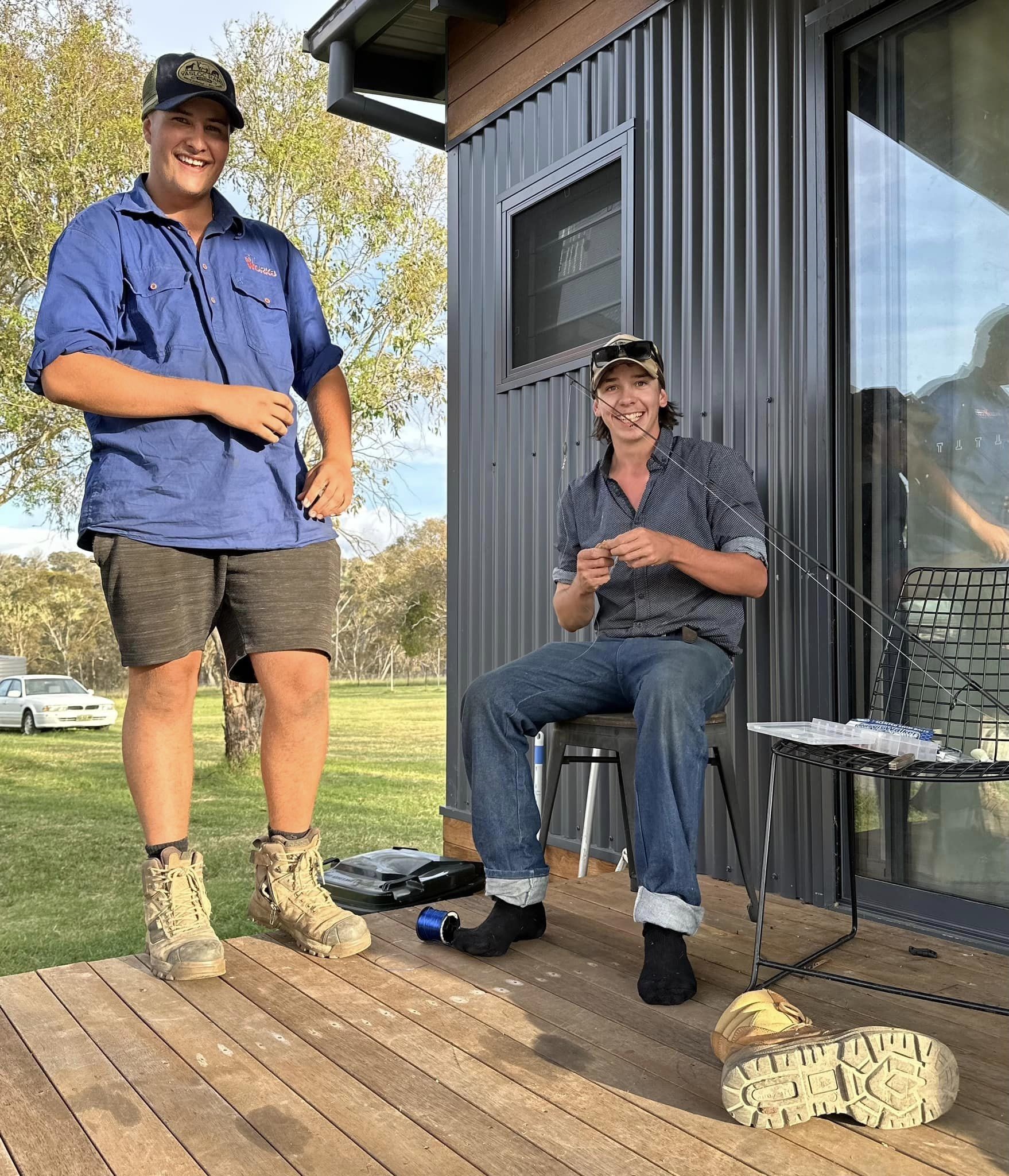 BackTrack youths at the Warrah house. Alongside the main residence, there are self-contained units for older boys to help the learn independence and responsibility. Photo / BackTrack