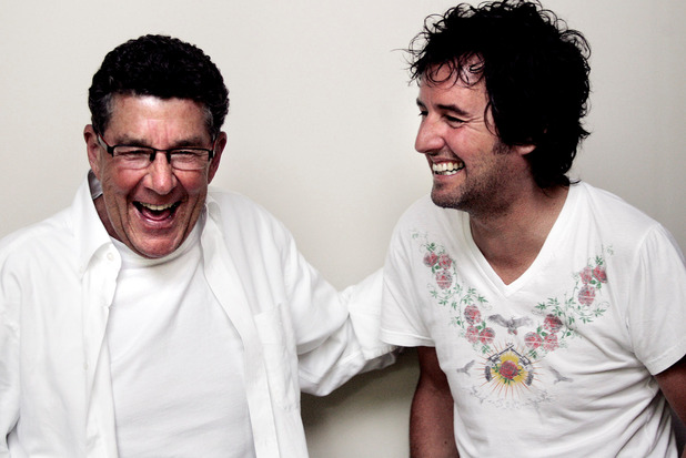From 2007 to 2011, the Herald employed Sir Paul Holmes as a columnist. One of his first interviews was with his successor on radio, Mike Hosking. Photo / Doug Sherring