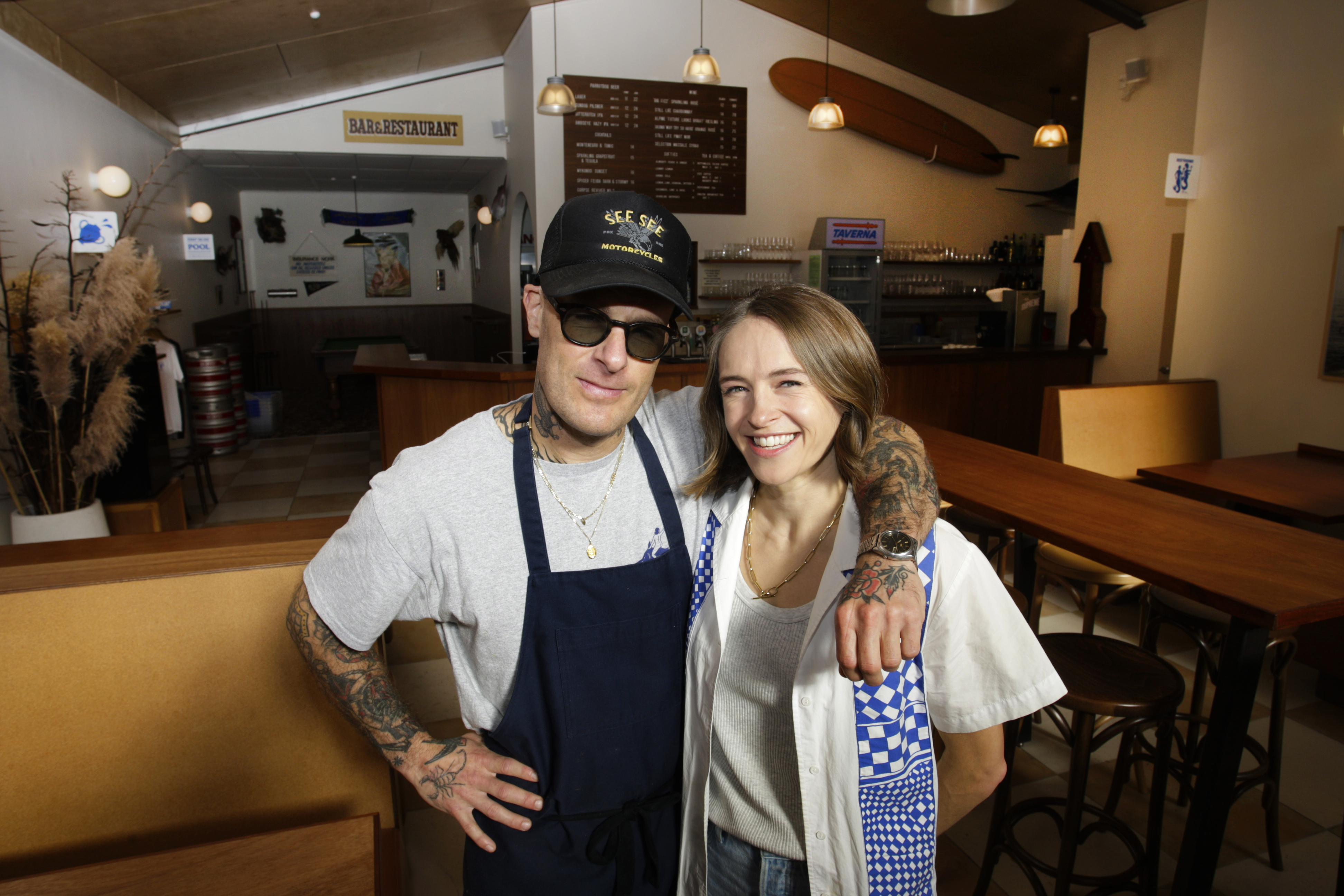 Owners of Local Talent Taverna, Matt Hawkes and Sophie Evans, have been in operation for just five months. Photo / Tania Whyte