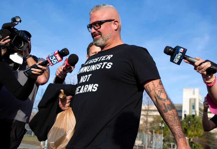 Ex-Proud Boys organiser Joseph Biggs. Photo / AP