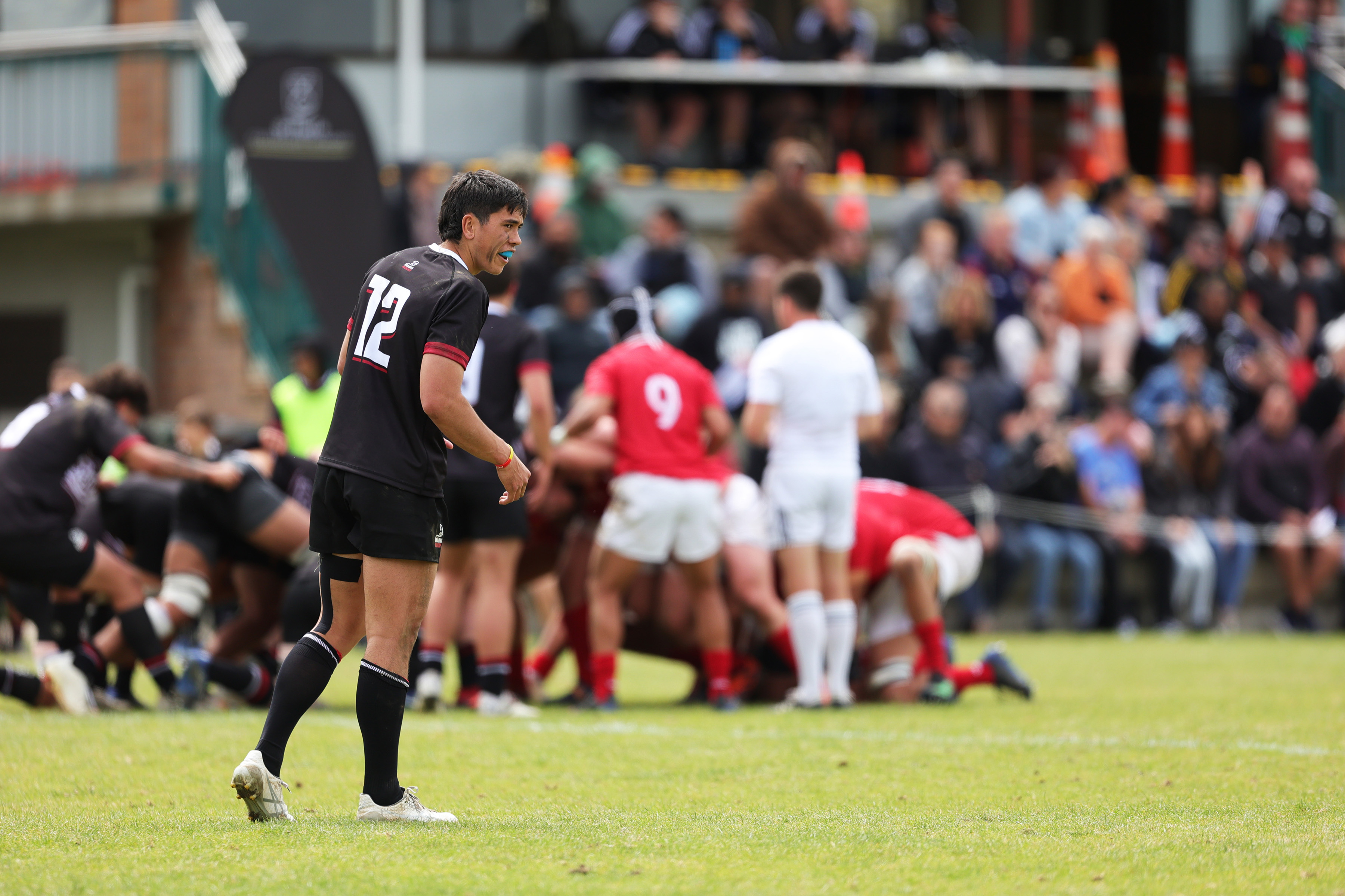 Former New Zealand Maori Under 18 player Josh Whaanga, pictured at Hamilton's St Paul’s Collegiate School in 2022, will captain the 2024 Highlanders Under 20 side. Photo / Photosport