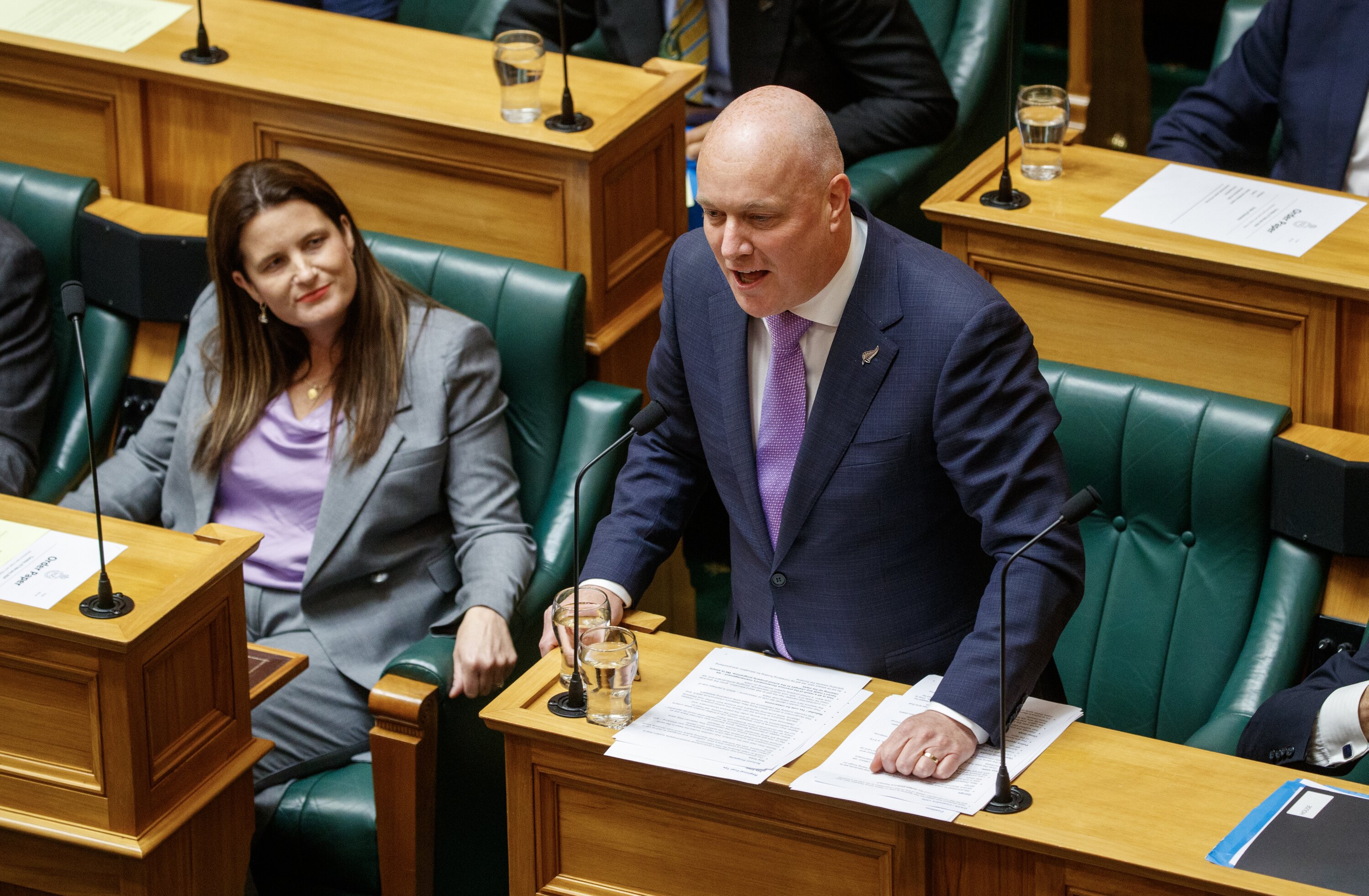Prime Minister Christopher Luxon and Finance Minister Nicola Willis campaigned on cutting public spending. Photo / Mark Mitchell