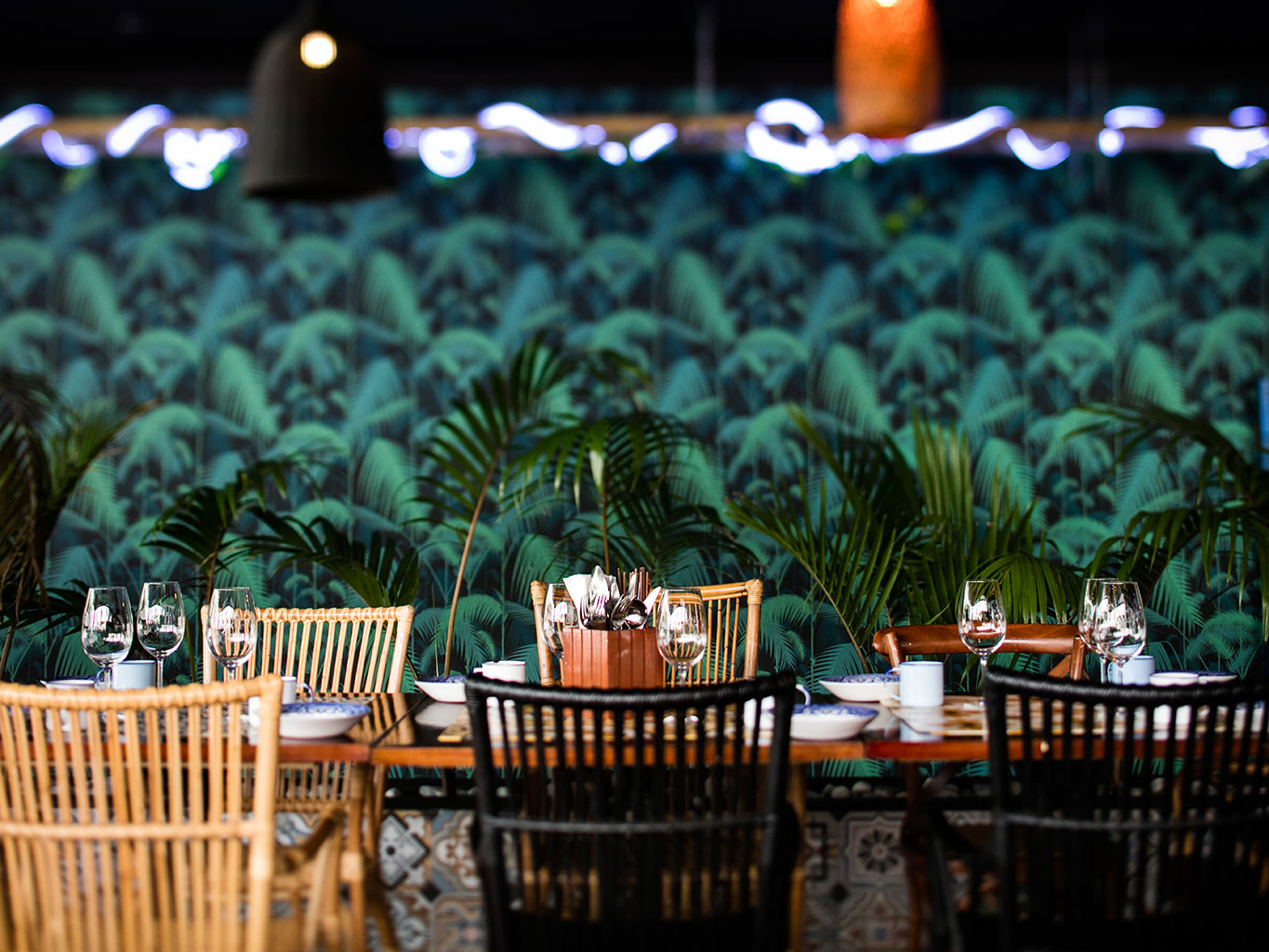 Interior of Asian fusion restaurant Tok Tok in Takapuna. Picture / Babiche Martens.