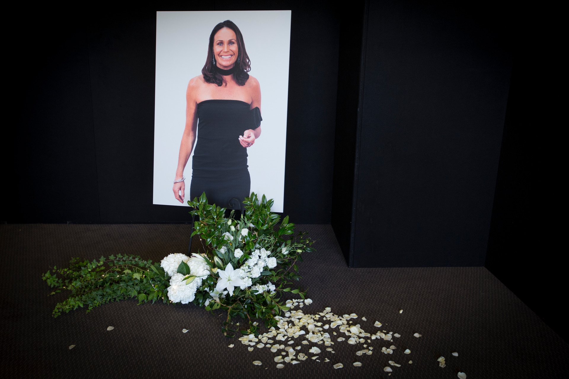 A public memorial service for Tania Dalton was held at QBE Stadium in Auckland in March 2017. Photo / Greg Bowker. 
