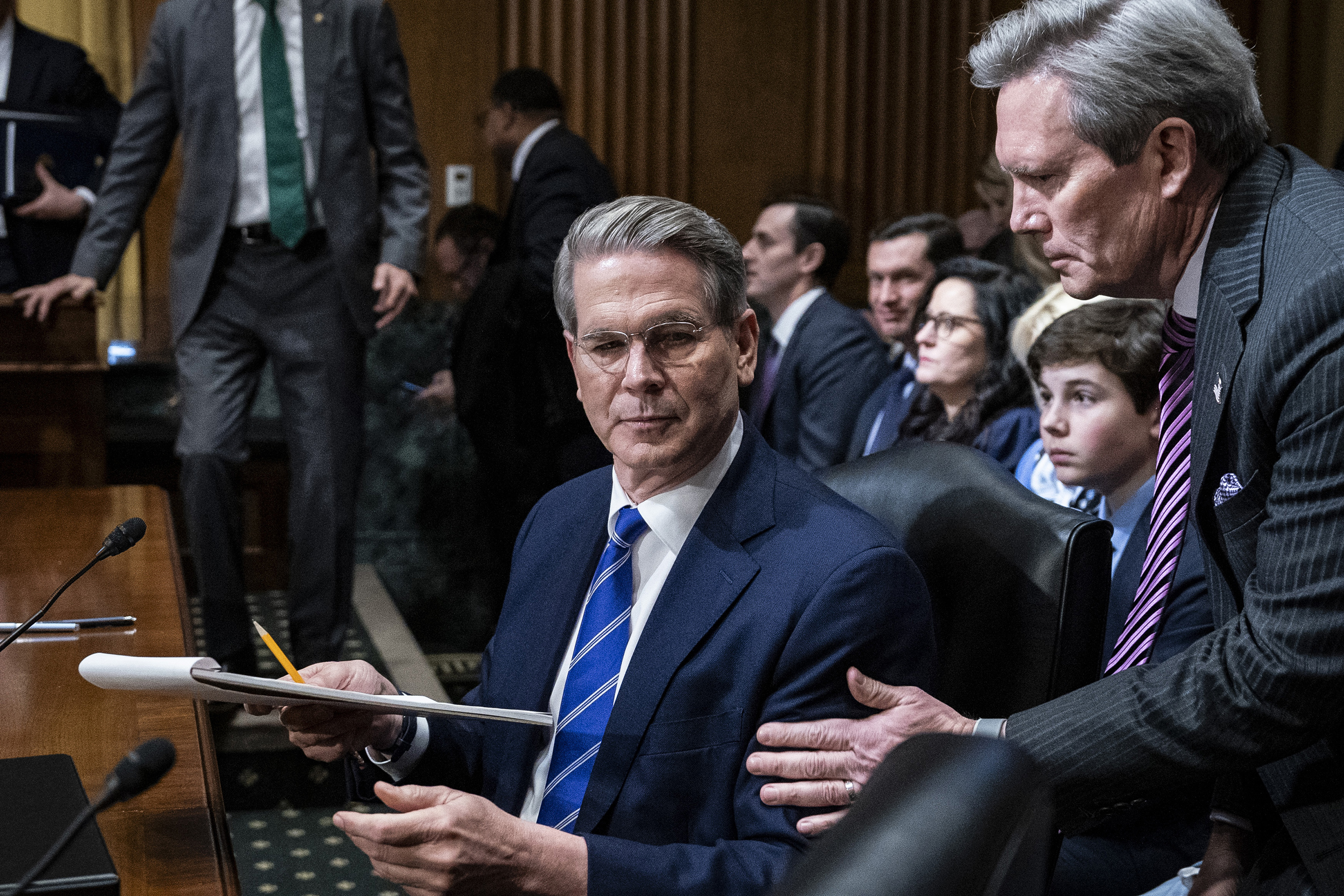 The president’s top economic aides, including Treasury Secretary Scott Bessent, have defended the use of tariffs. Photo / Haiyun Jiang, The New York Times