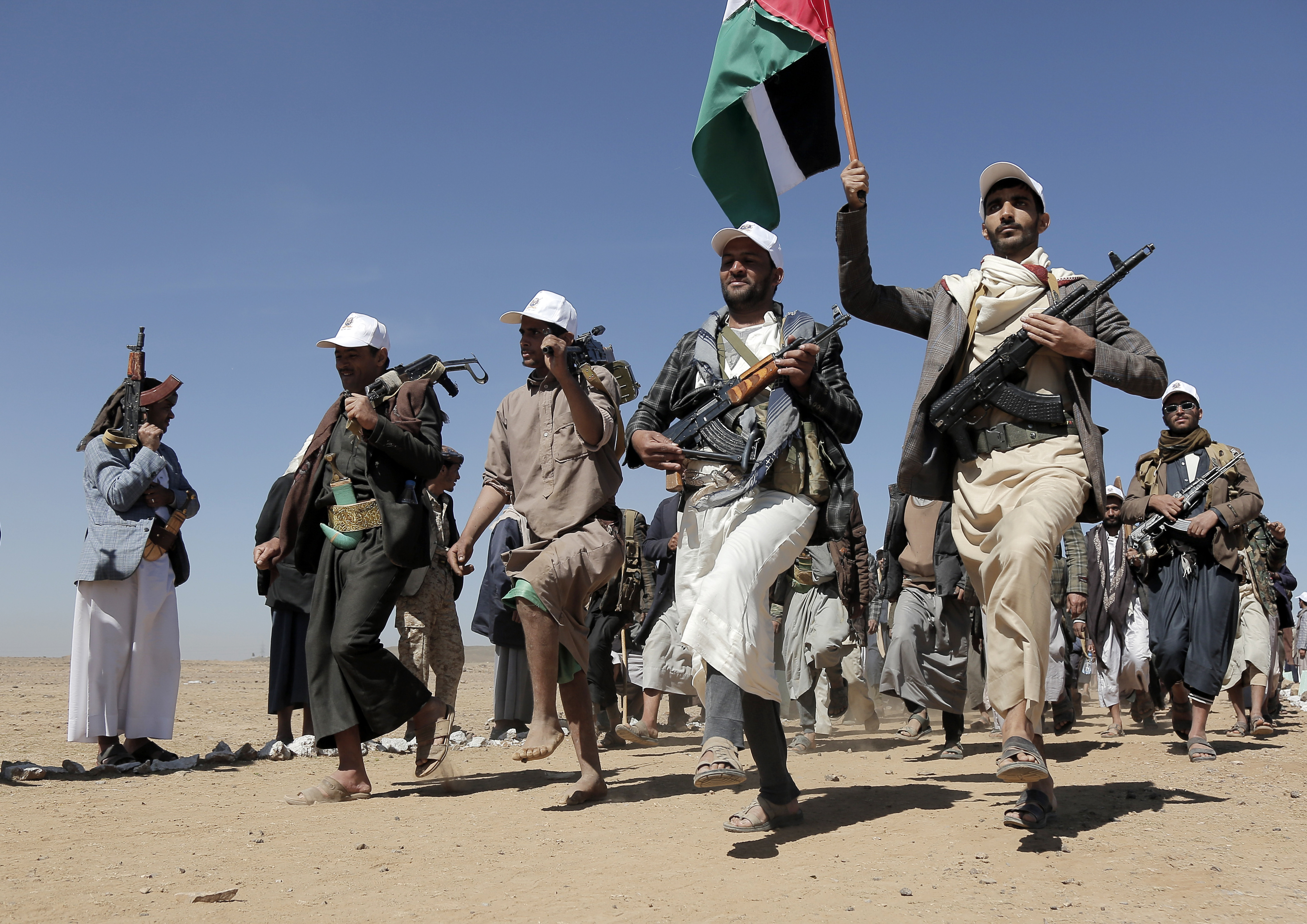 The US and Britain have struck more than a dozen Houthi targets in Yemen in answer to a recent surge in attacks by the Iran-backed militia group on ships in the Red Sea and the Gulf of Aden. Photo / AP