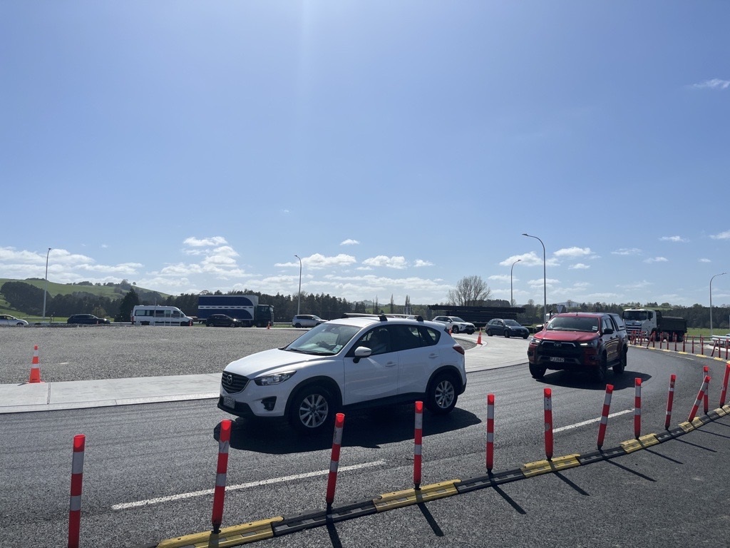 Traffic is moving well through the new Piarere roundabout today. Photo / New Zealand Transport Agency Waka Kotahi