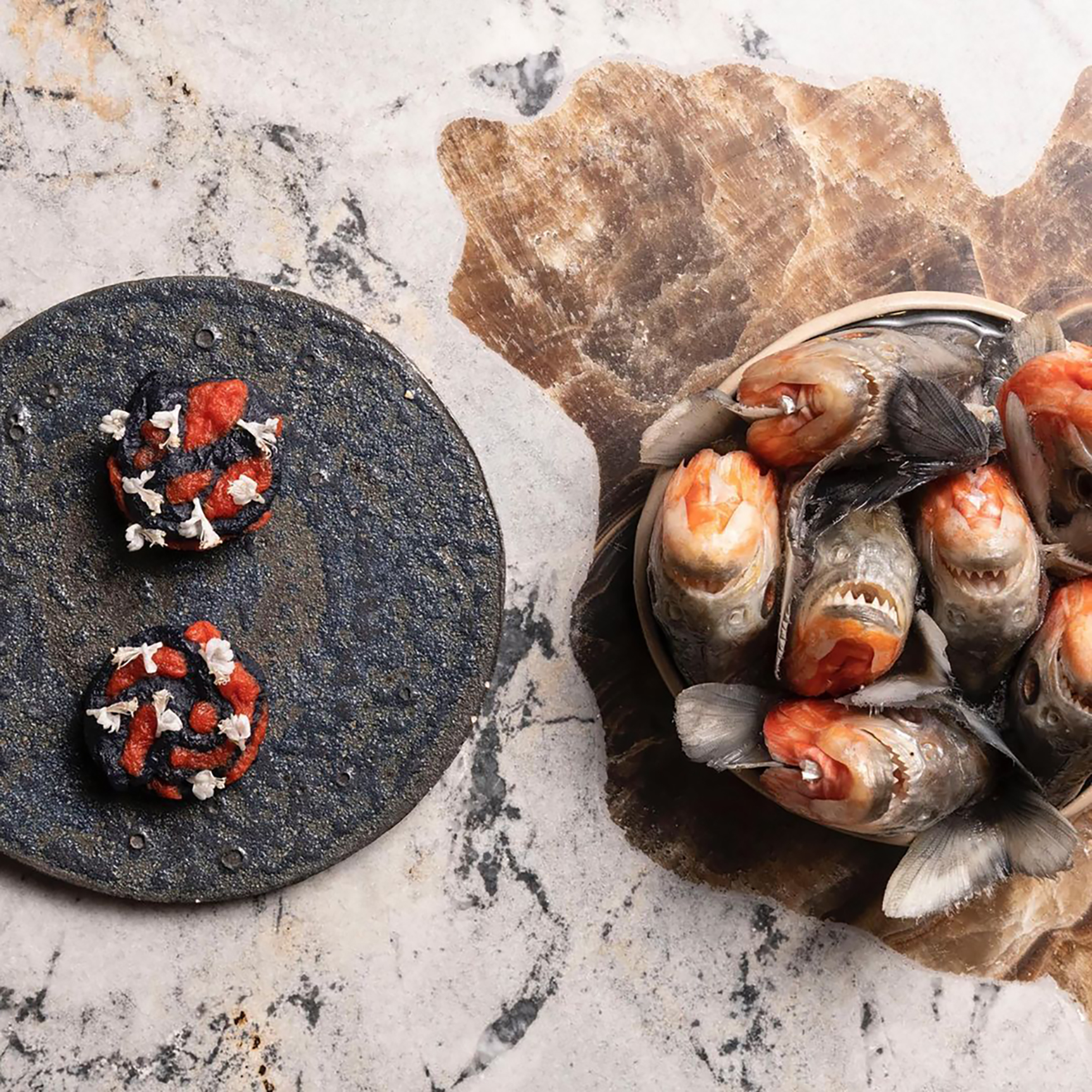 Not your usual market fish — piranha from the menu at Central Restaurante in Lima, Peru. Photo / Supplied
