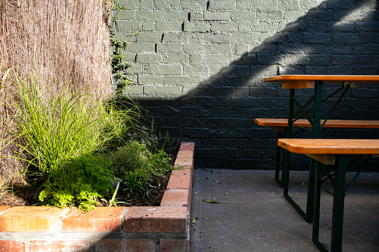 Beau's outdoor courtyard. Photo / Babiche Martens