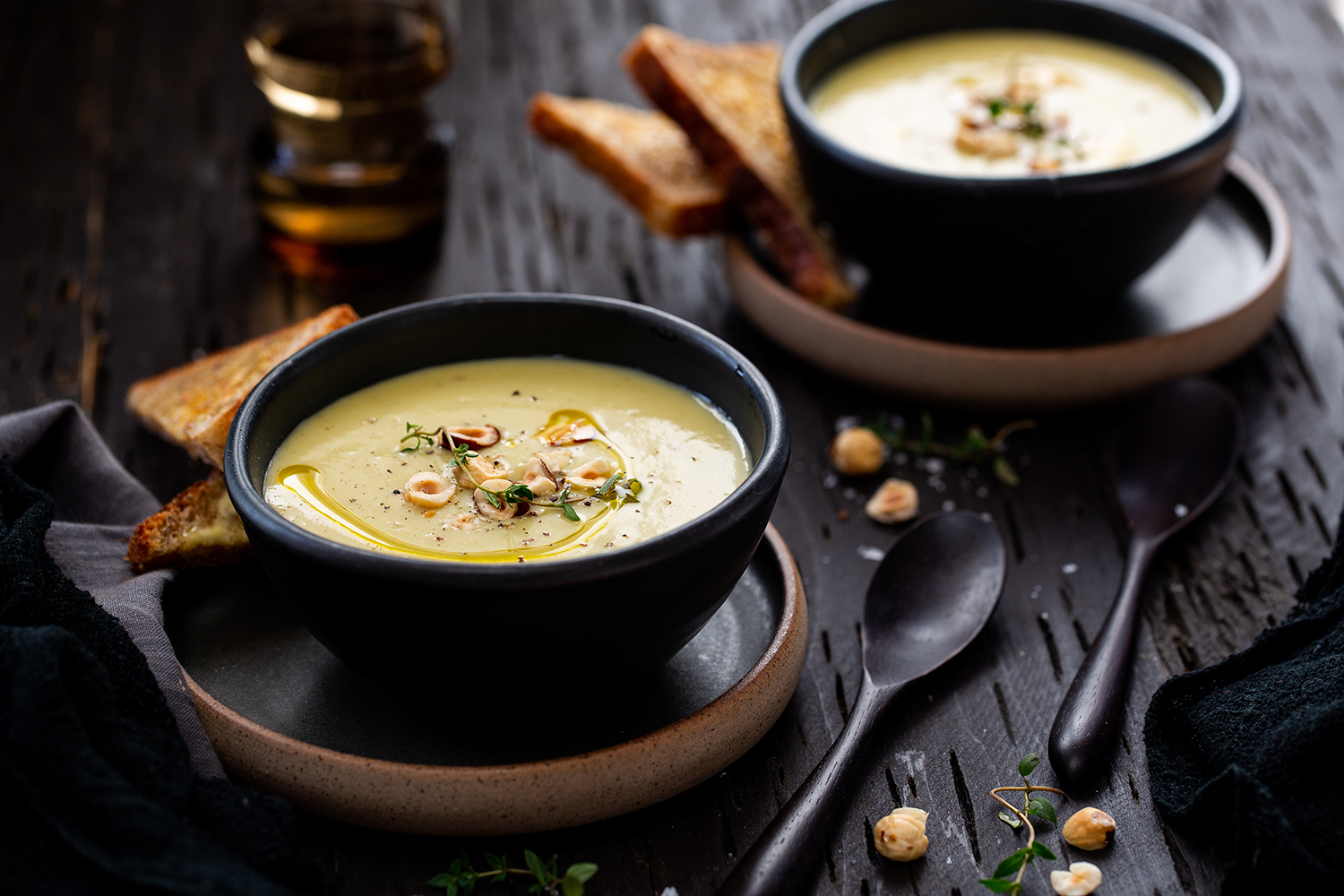 The approaching winter months call for divine simple soups. Photo / Babiche Martens