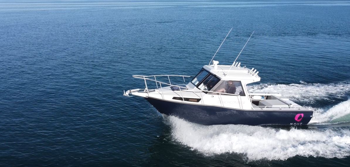 One of the sleek electric boats built by Whangārei company Naut, which has just secured $1.5m in venture capital to expand the business.
Photo / Eve Verberne