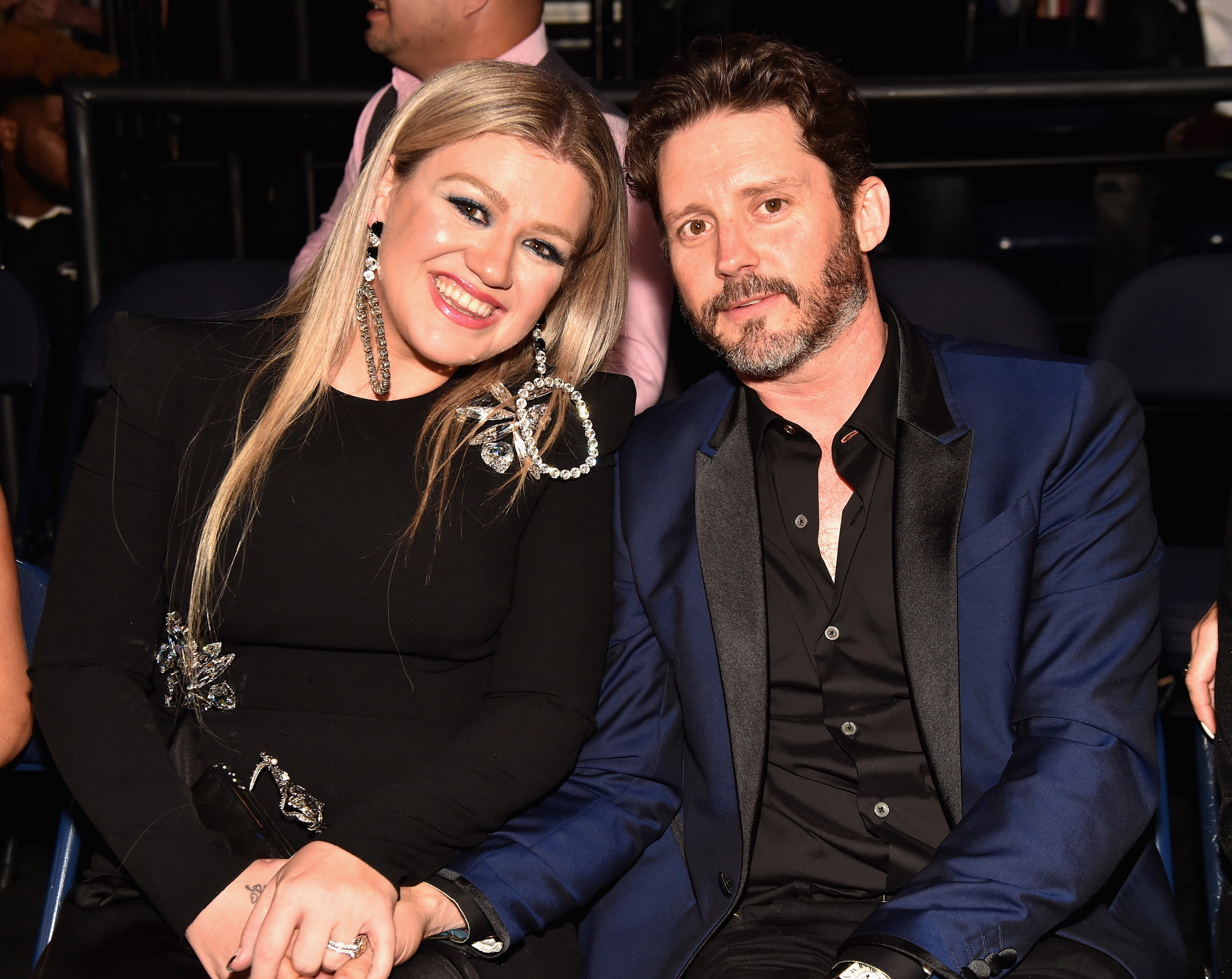 Kelly Clarkson with Brandon Blackstock at the 2018 CMT Music Awards at Bridgestone Arena in Nashville, Tennessee. Photo / Getty Images