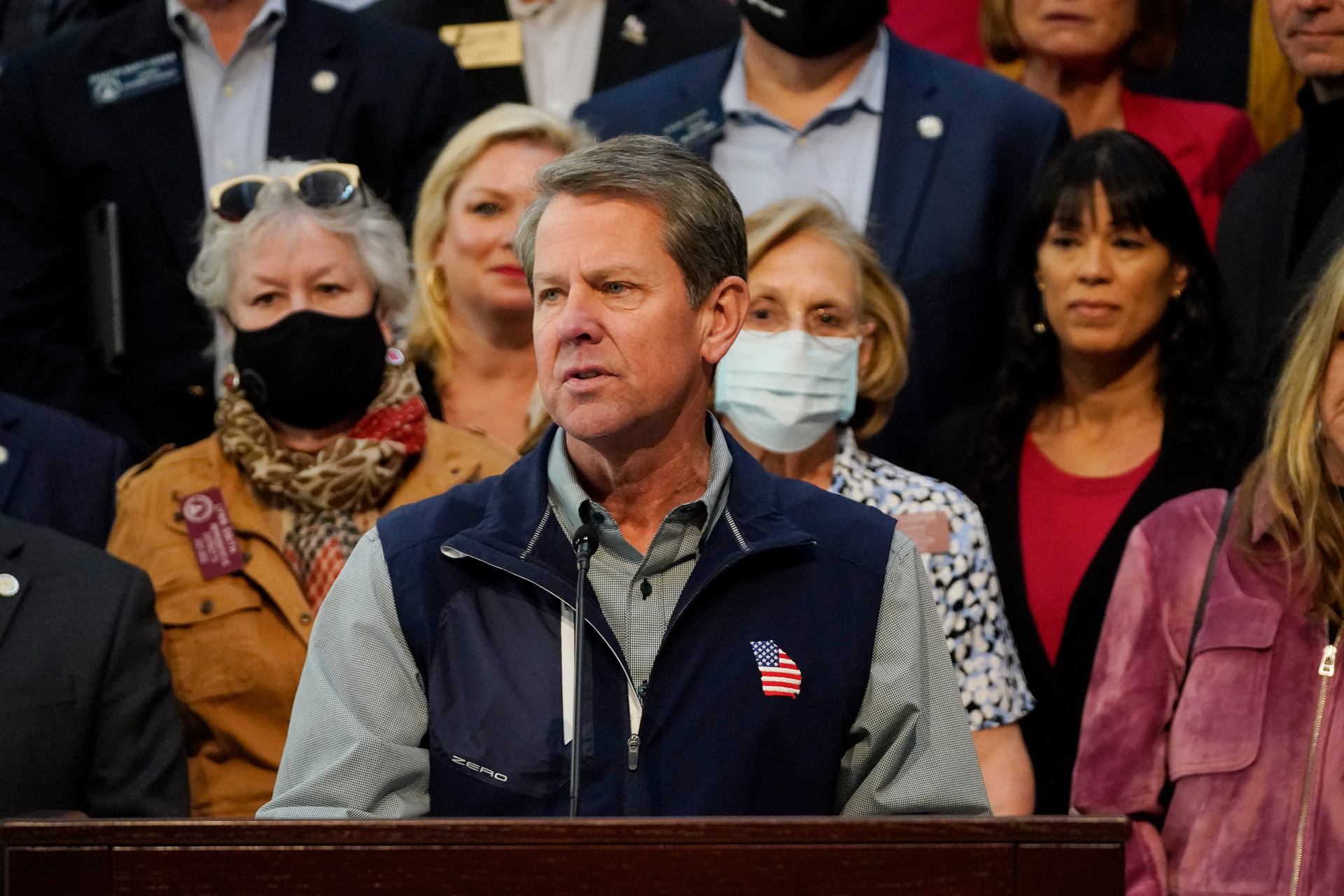 Georgia Governor Brian Kemp. Photo / AP