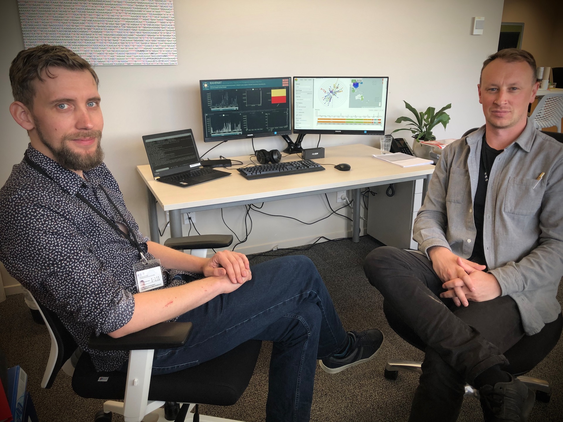 ESR scientists Dr Joep de Ligt (left) and Matt Storey. Photo / Supplied