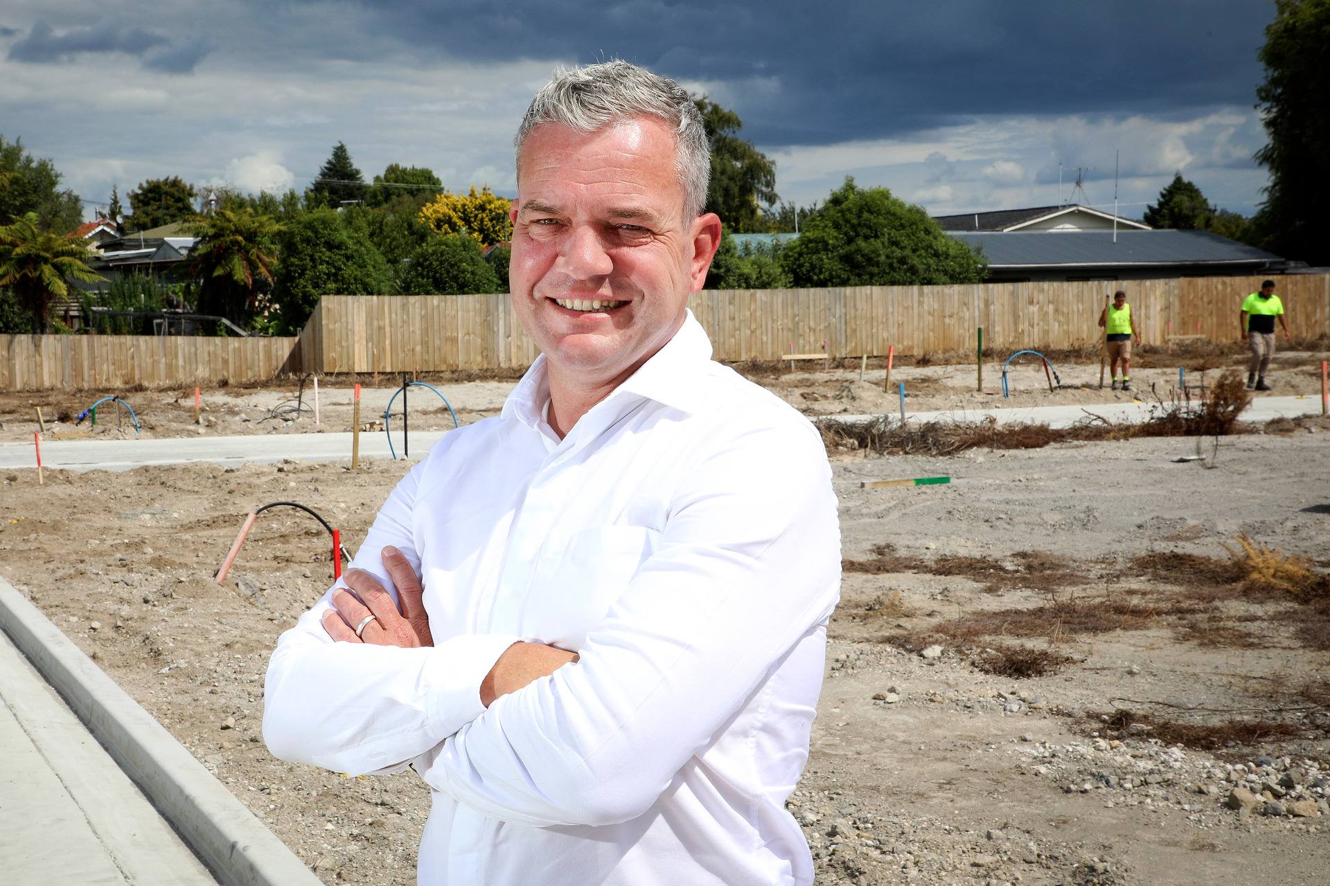 Developer Marcus Jacobson on the newly named Mountview Green development. Photo / File
