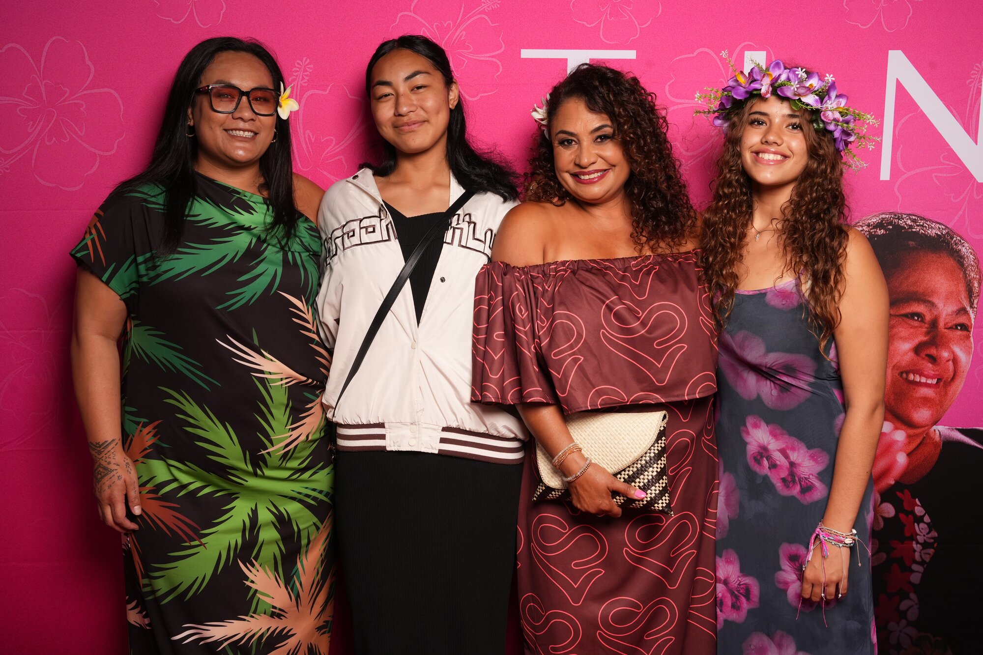 Joanna Mika-Toloa, Hannah-Moriah Toloa, Nicole Whippy and Pearl Holden. Photo / Robert Trathen