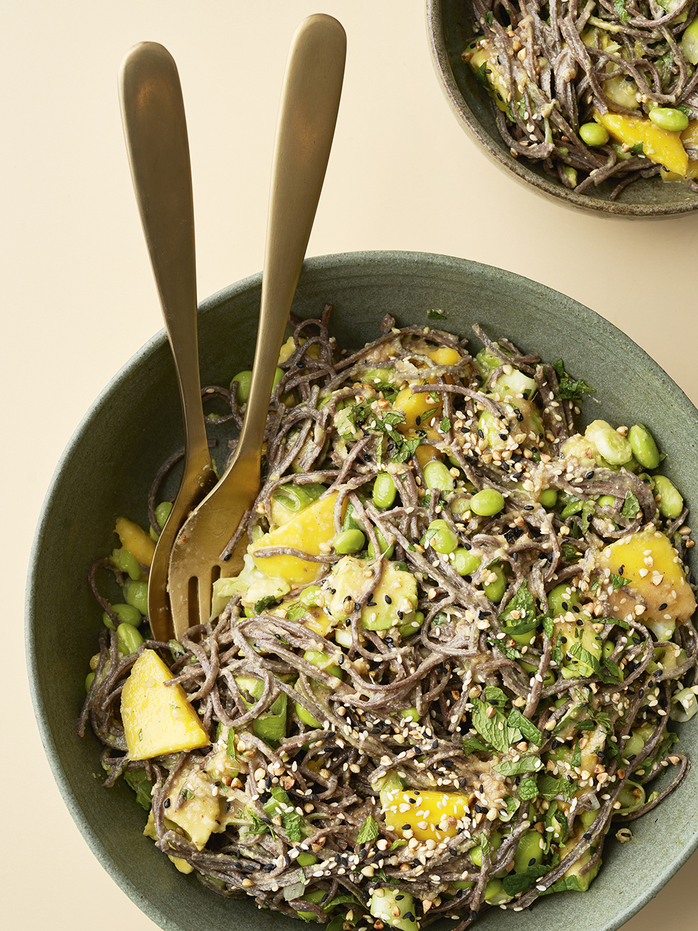 This bright, saucy salad from his new cookbook ‘Good Vibes’ is simple to prepare. Photo / Aaron McLean