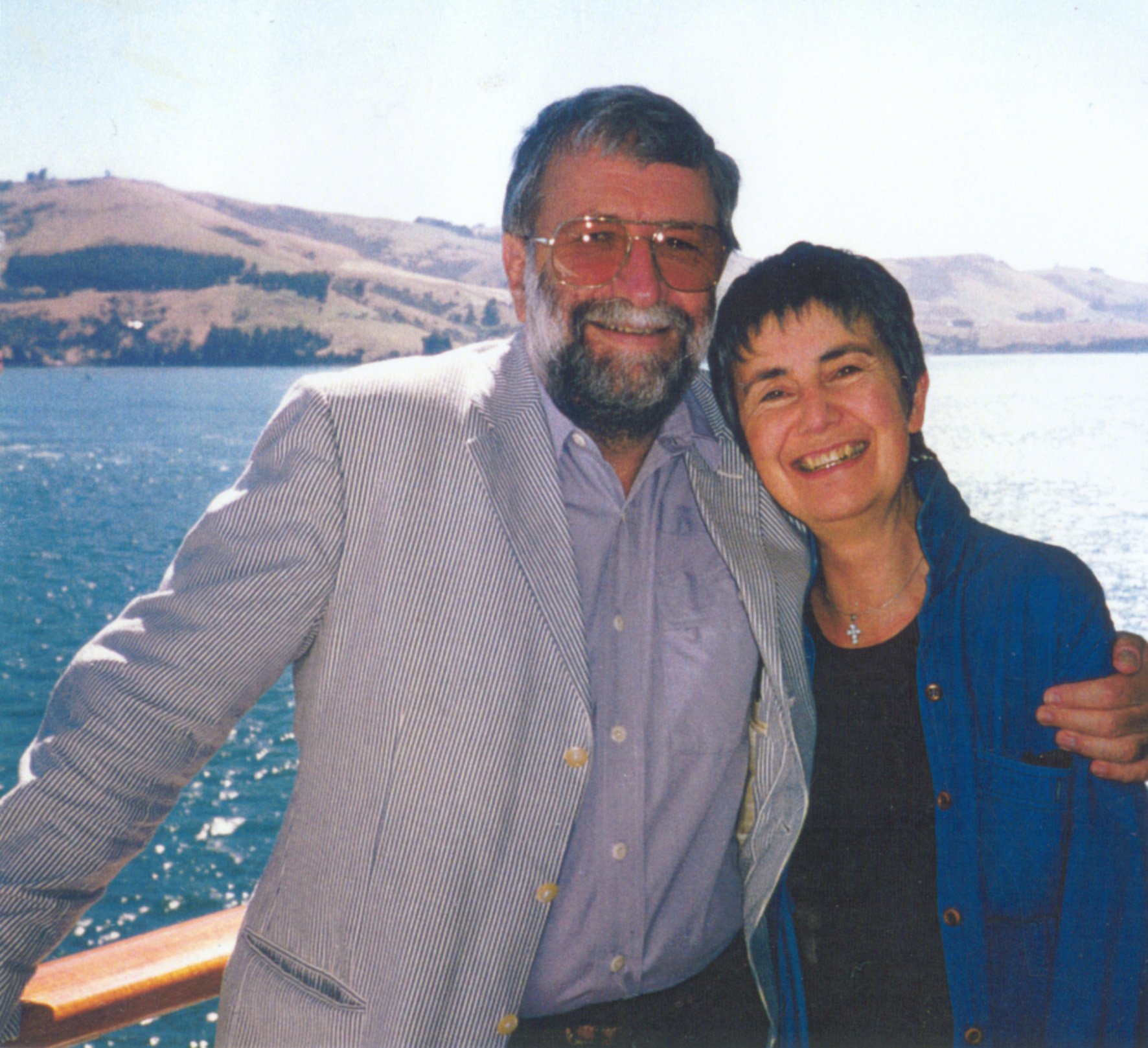 New Zealand writer and historian Michael King with his wife Maria Jungowska. Photo / Supplied by Jonathan King
