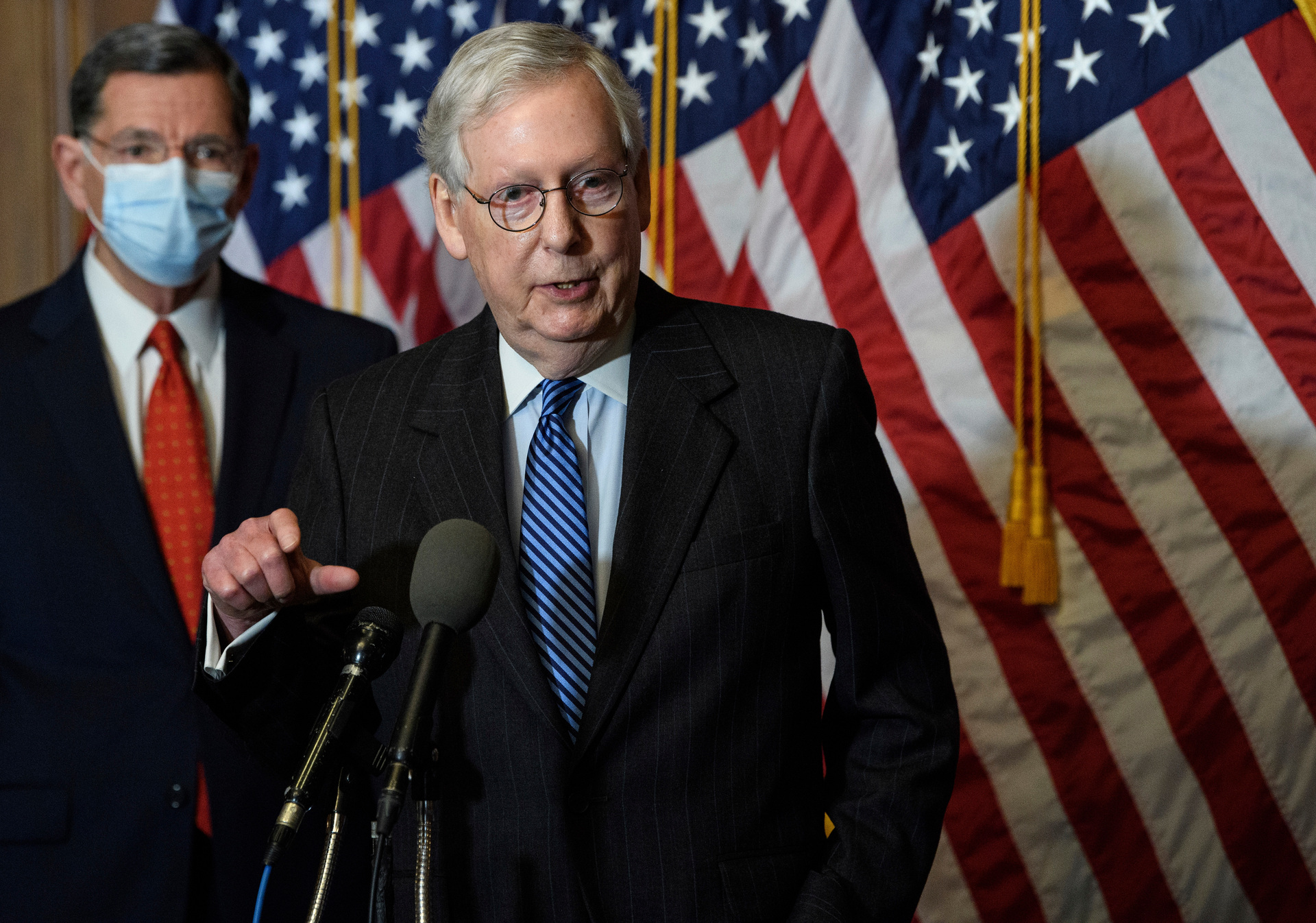Mitch McConnell, the most senior Republican in Congress, acknowledged Joe Biden as President-elect for the first time last week. Photo / AP