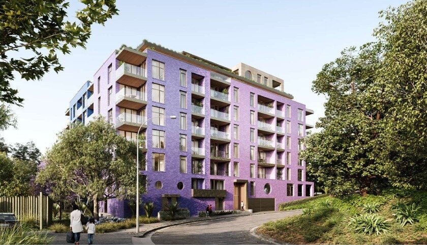  Plans by Ockham Residential for the nine-level Auckland apartment building The Kubrick, to be built at 8 Pratt St, Freemans Bay. Photo / Auckland Council