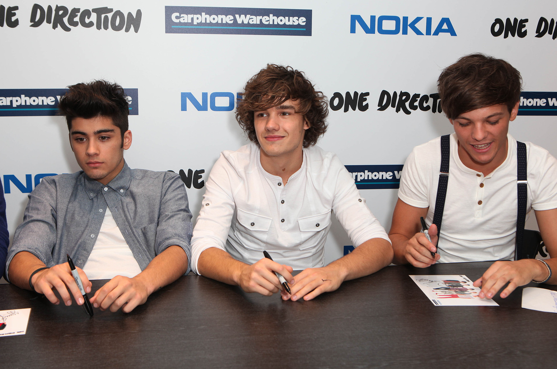 Zayn Malik, Liam Payne and Louis Tomlinson of One Direction back in 2011. Photo / Getty Images
