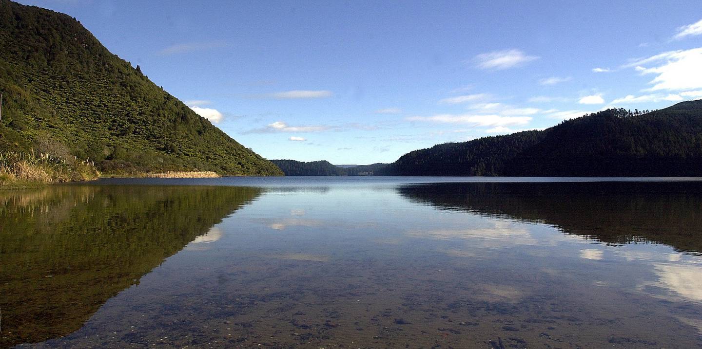 Lake Rotokākahi or Green Lake, one of four small lakes lying between Lake Rotorua and Lake Tarawera. Photo / File