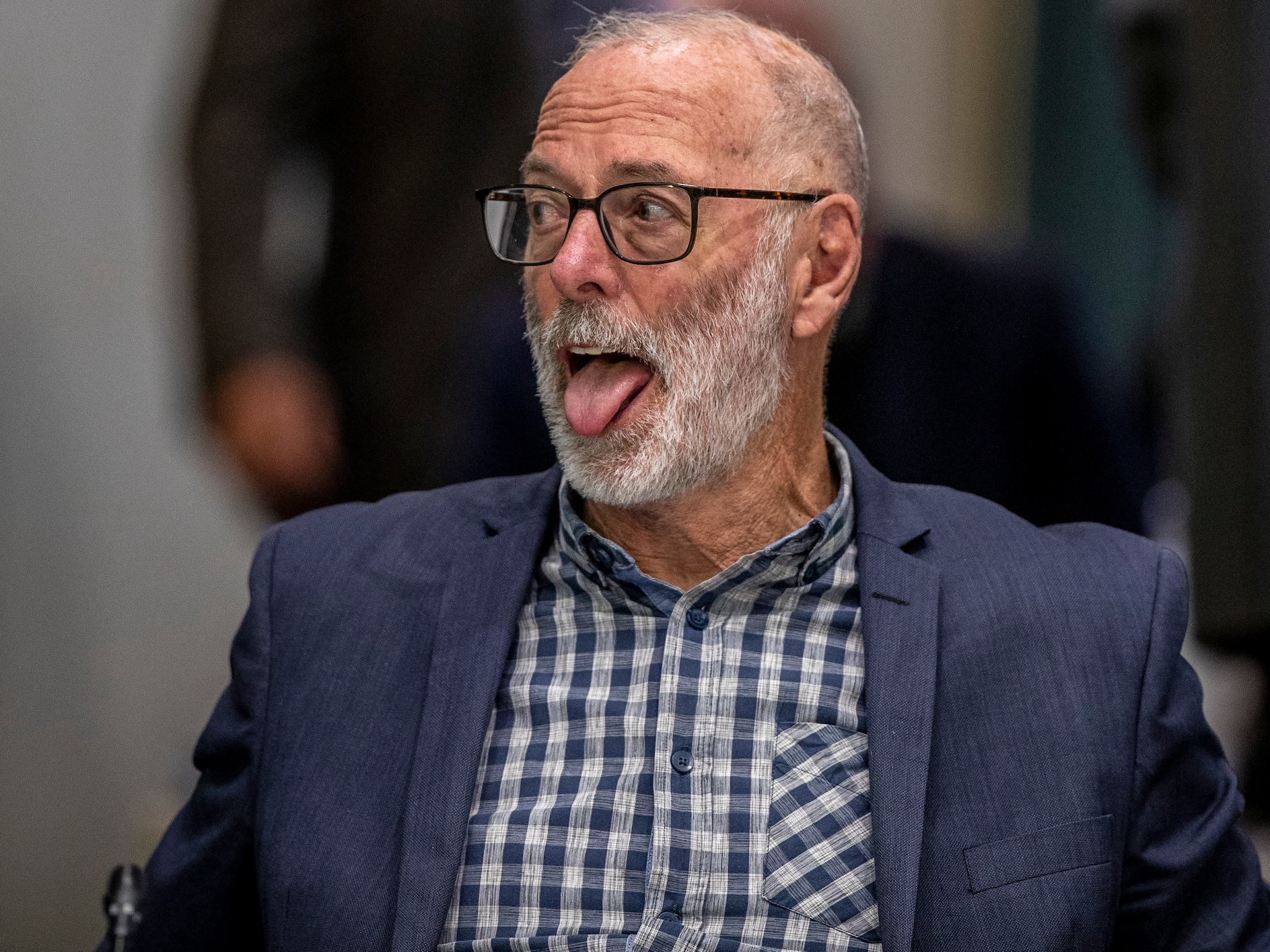 Auckland Mayor Wayne Brown at a council meeting earlier this year. Photo / Michael Craig