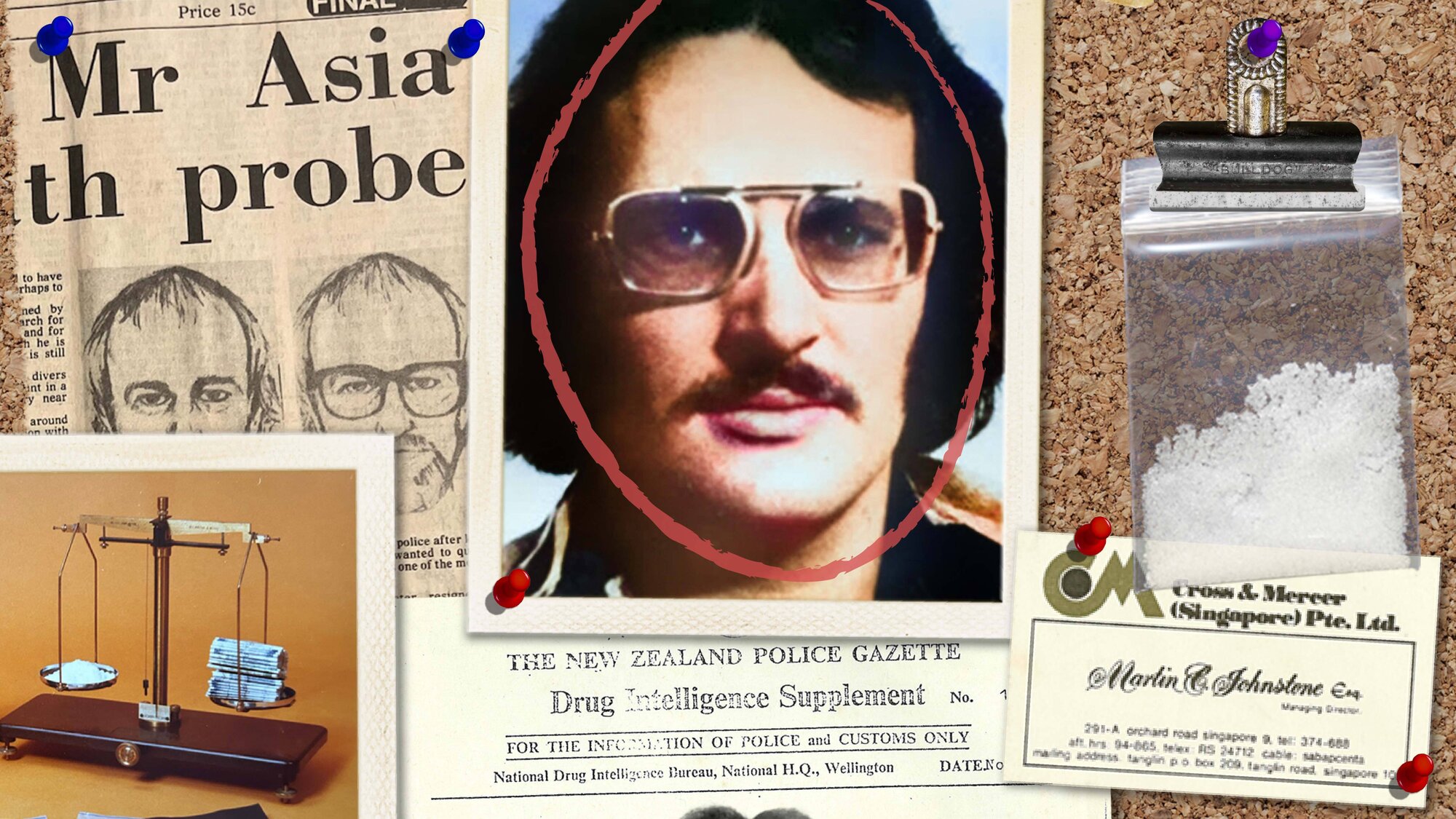 Martin Johnstone, known as 'Mr Asia', was at the centre of heroin syndicate that changed drug culture in New Zealand
Composite photo / NZME