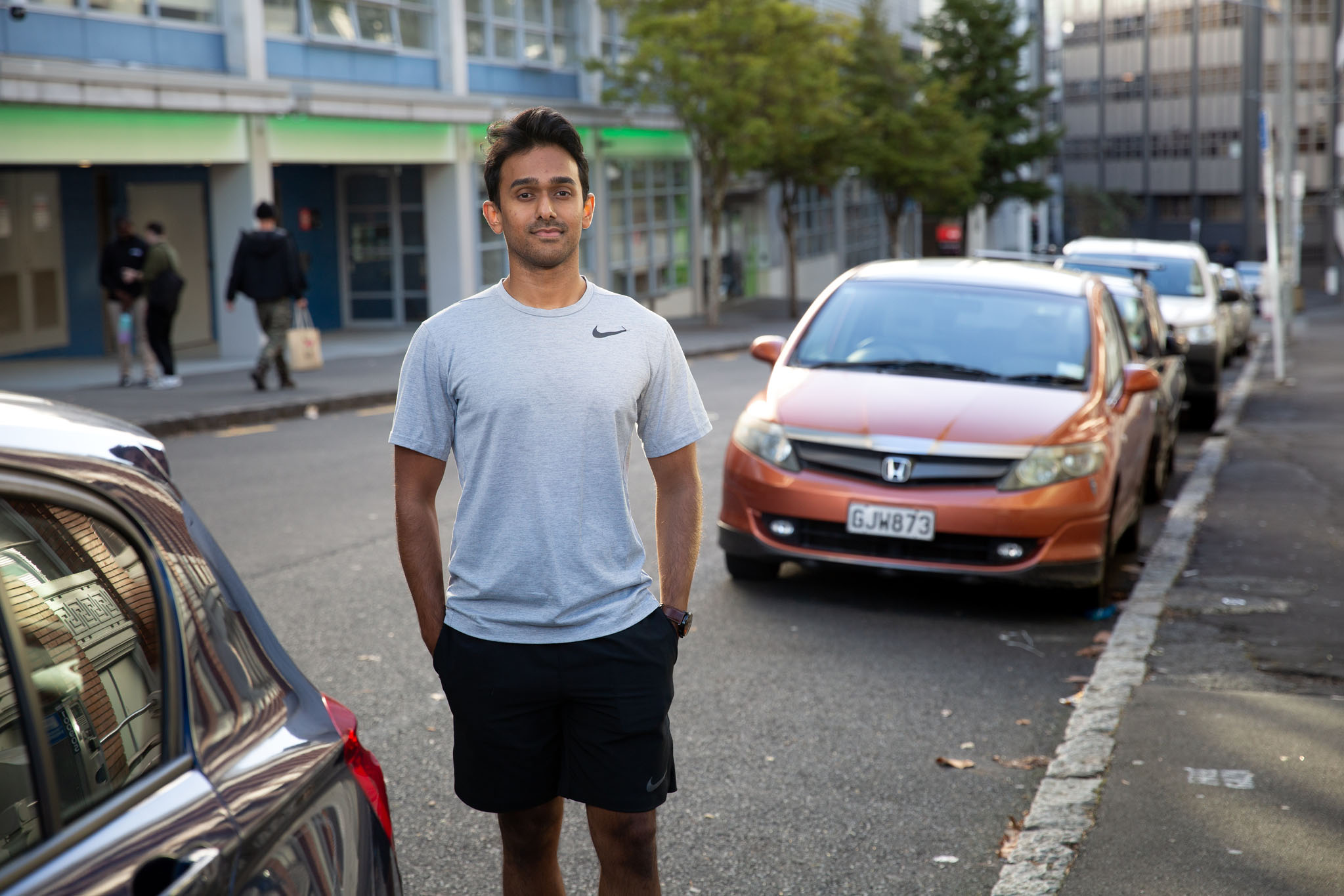 Anil Ramnath faces paying more than $11,000 a year to park on the street outside his central Auckland apartment under planned changes by Auckland Transport. Photo / Sylvie Whinray